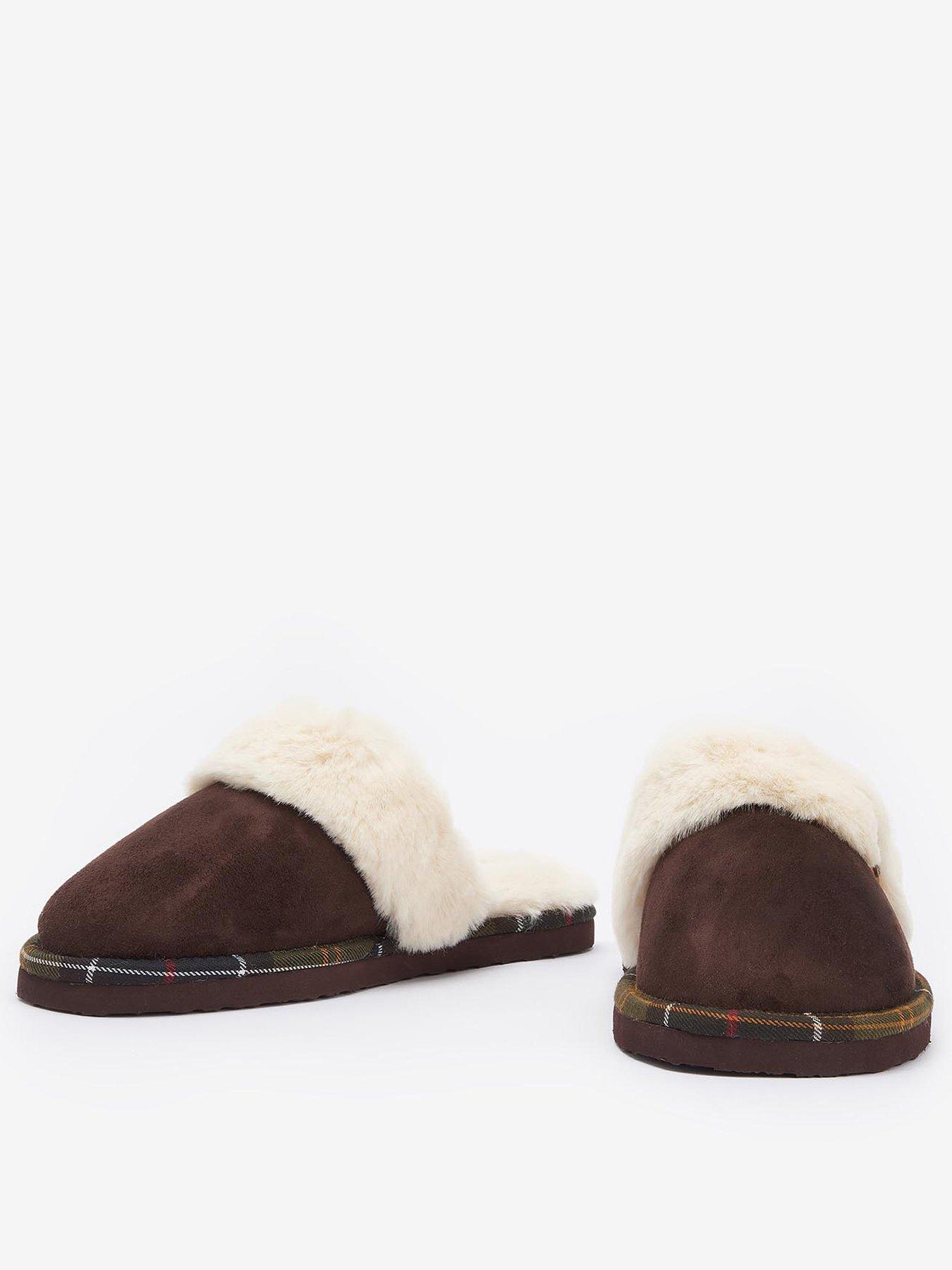 Image 2 of 6 of Barbour Claudia Mule Slippers - Brown