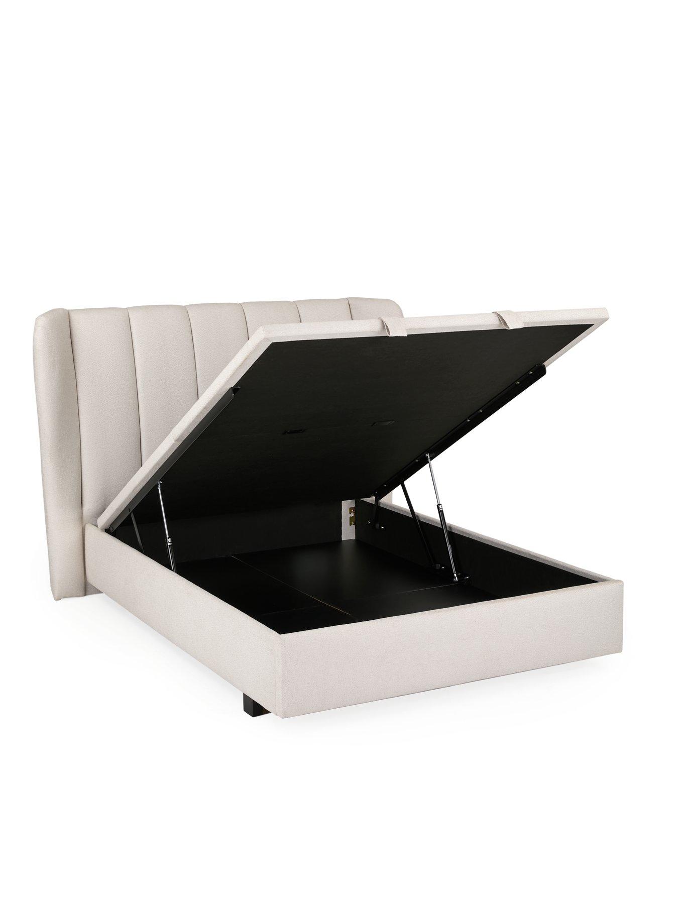Image 3 of 6 of Very Home Jasper Lift Up Storage Bed Frame with Mattress Options (Buy &amp; SAVE!) - Ivory