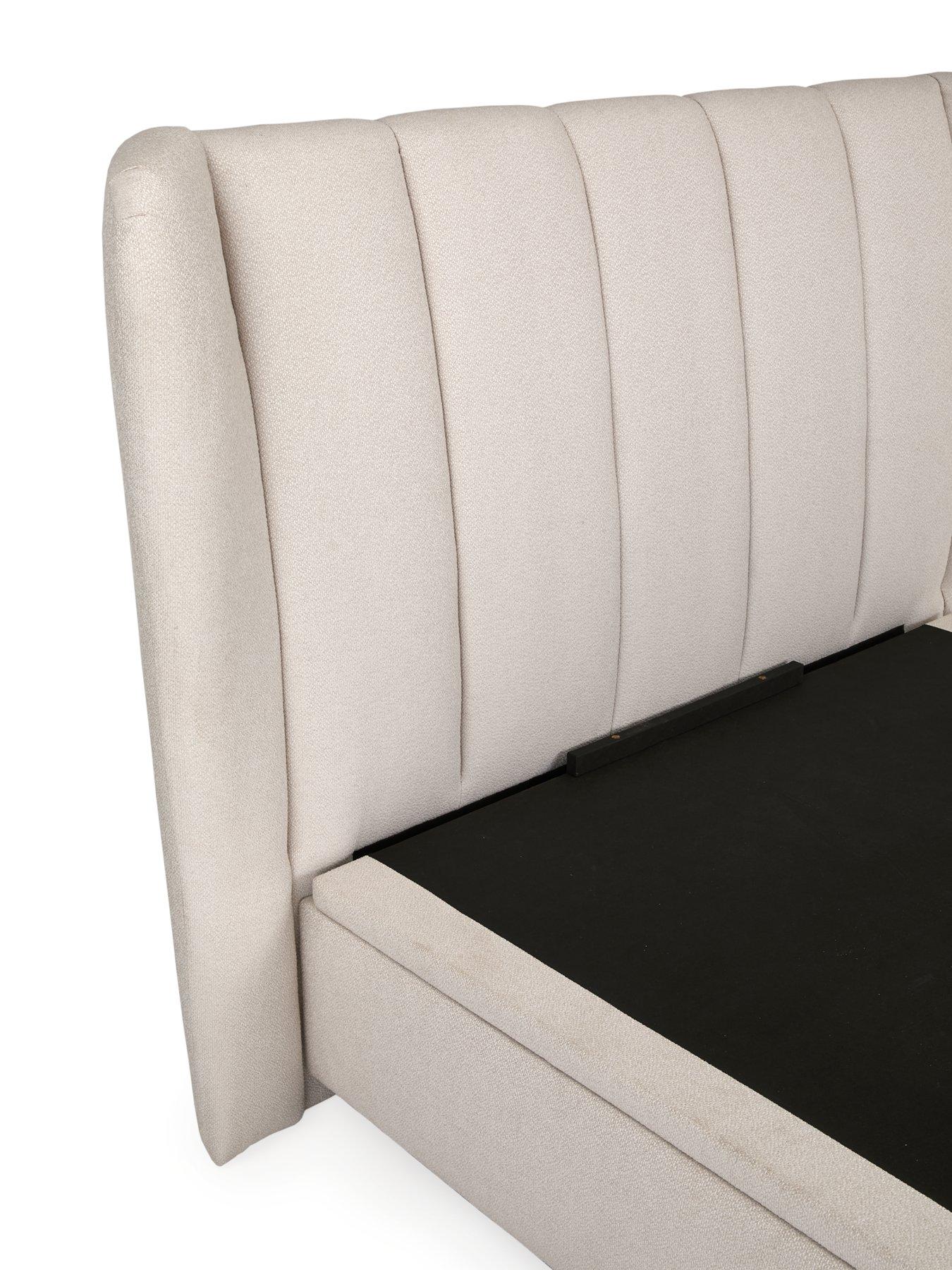 Image 4 of 6 of Very Home Jasper Lift Up Storage Bed Frame with Mattress Options (Buy &amp; SAVE!) - Ivory