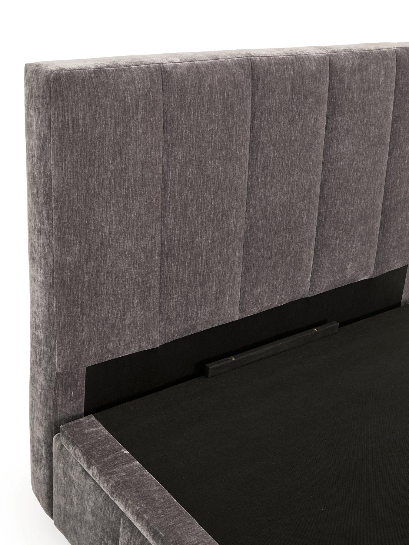 Image 4 of 6 of Very Home Remy End Lift Up Storage Ottoman Bed with Mattress Options (Buy &amp; SAVE!) - Grey