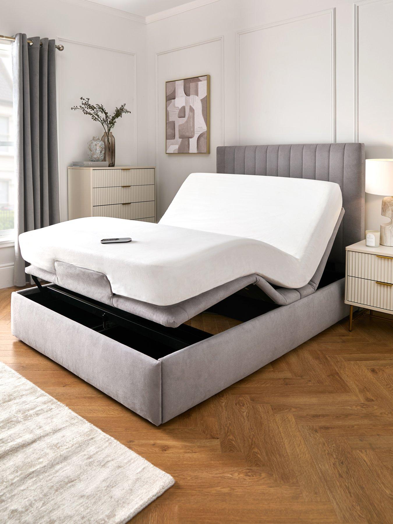 Product photograph of Very Home Talia Remote Controlled Adjustable Massage Bed - Single from very.co.uk