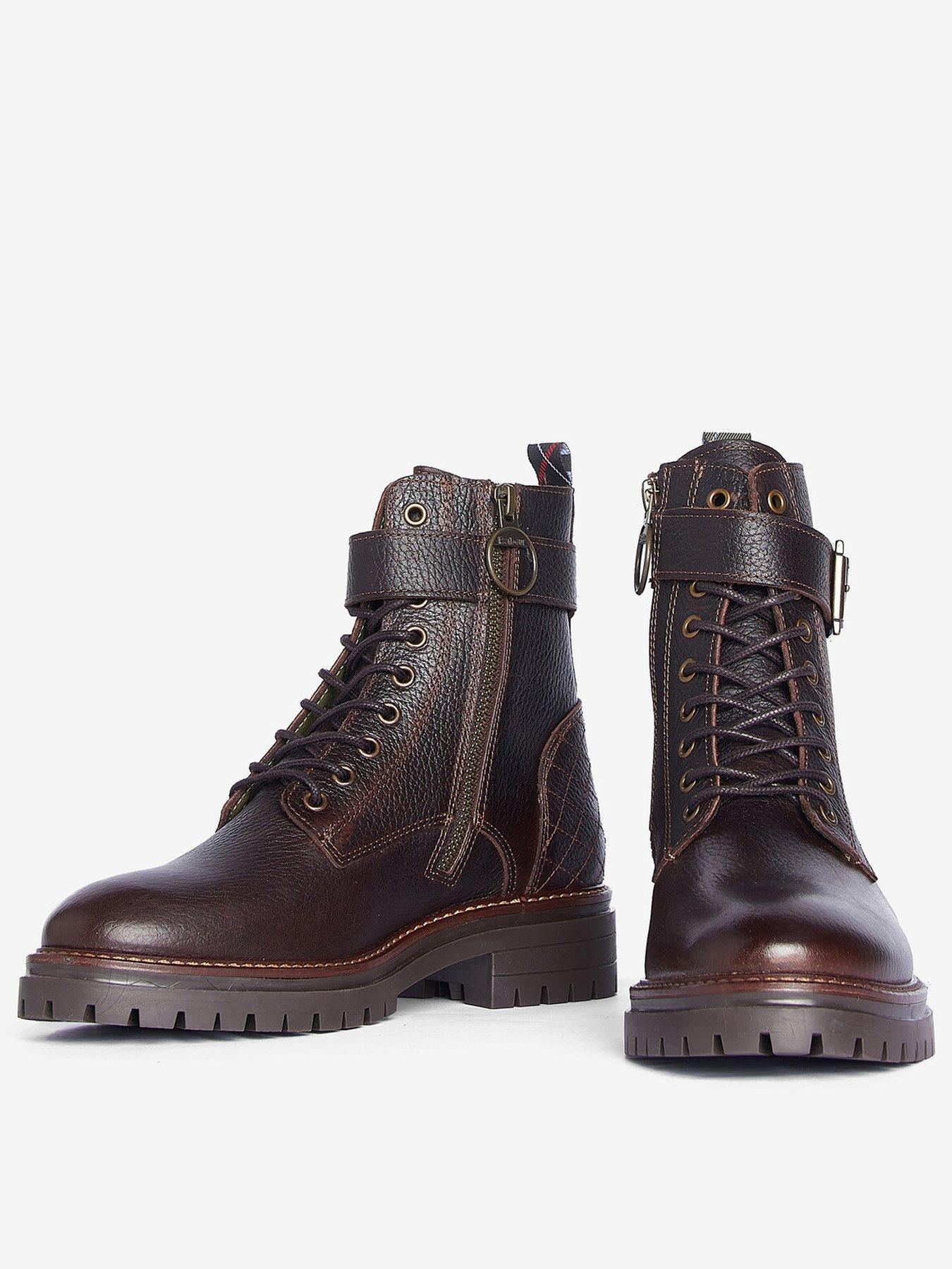 Image 2 of 5 of Barbour Heidi Commando Ankle Boots - Brown