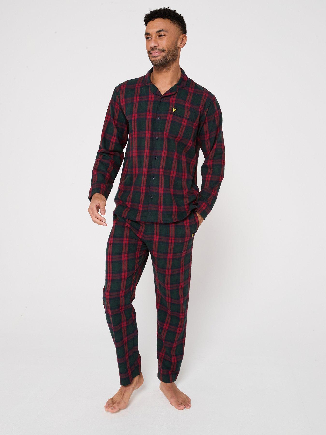 undefined Lyle  &  Scott Julian Checked Flannel Pyjama Set - Red