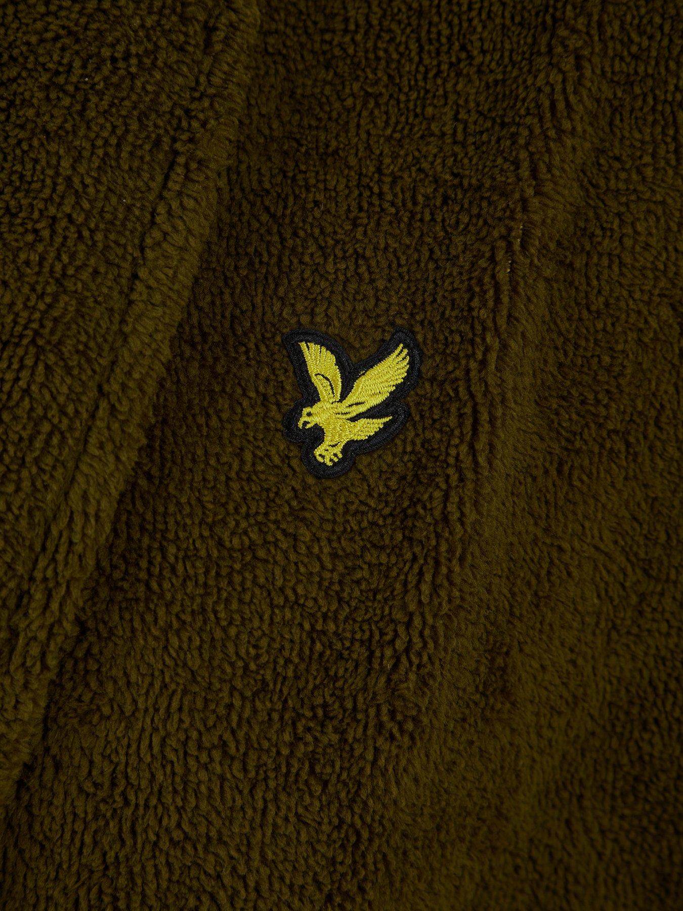 Image 2 of 3 of Lyle & Scott Lyle &amp; Scott Lucas Towelling Bath Robe - Khaki