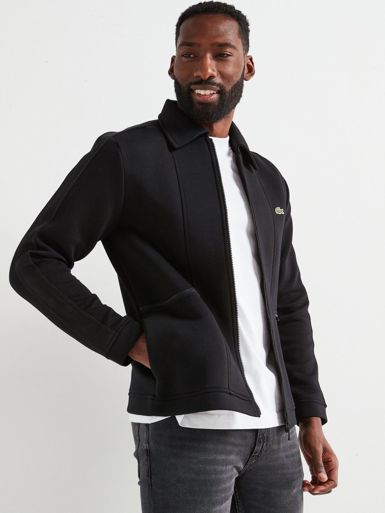 undefined French Made Paris Zip Track Top - Black
