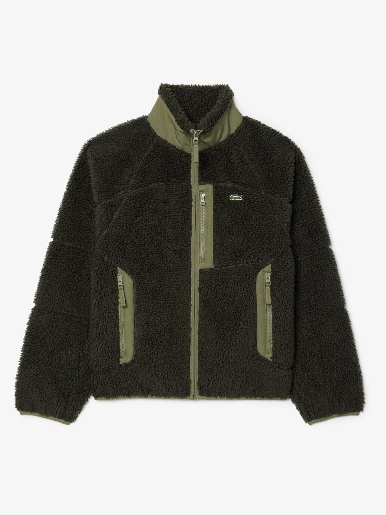 Lacoste sherpa jacket store
