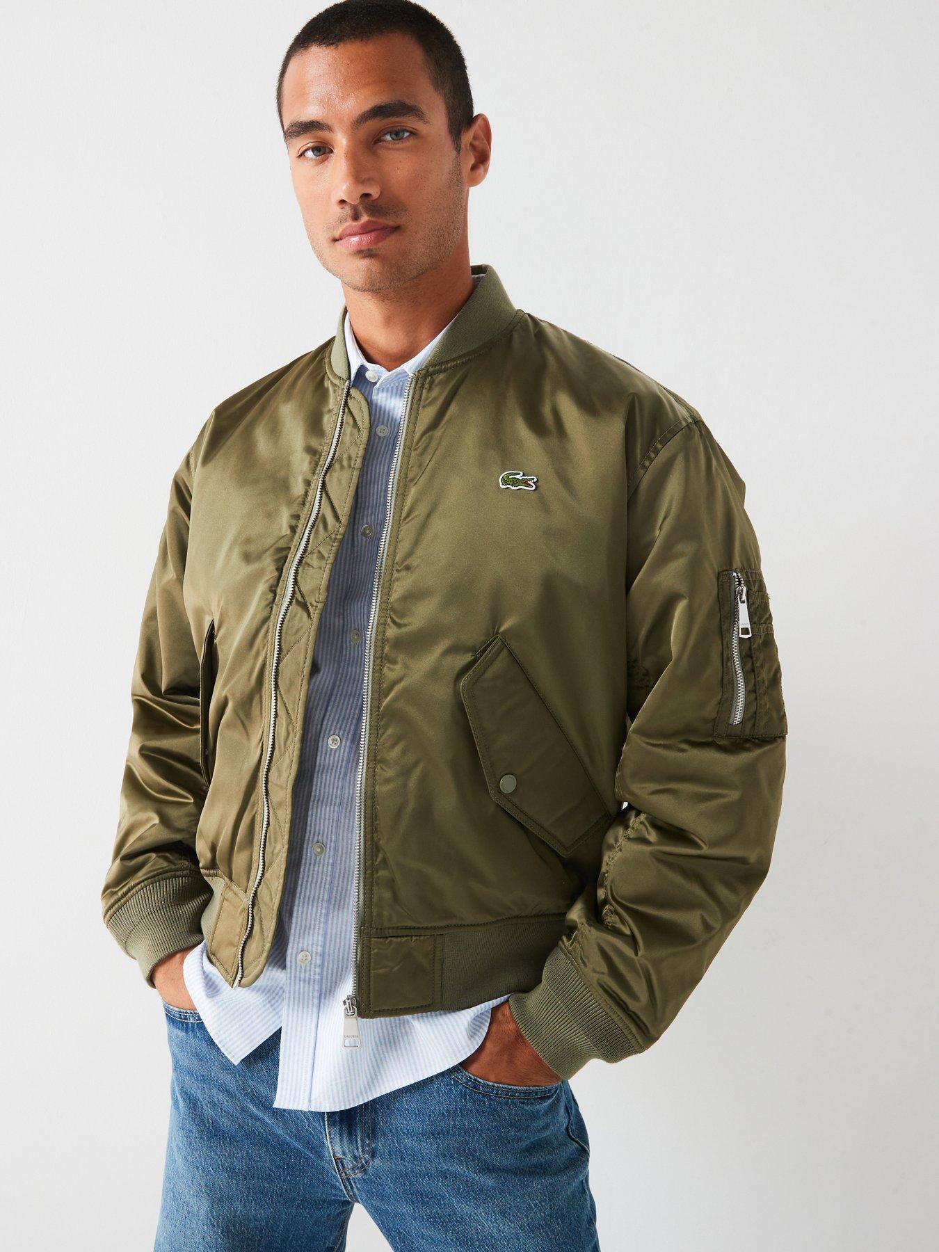undefined Showerproof Padded Bomber Jacket - Khaki