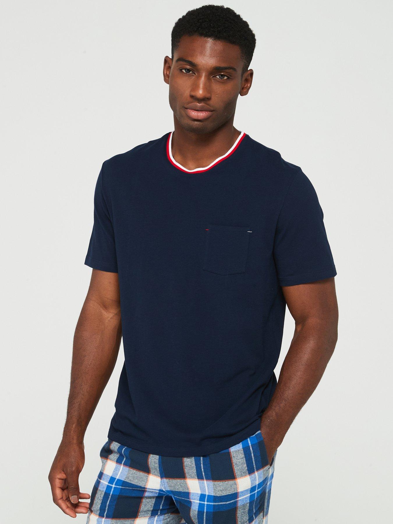 Navy pyjama top sale