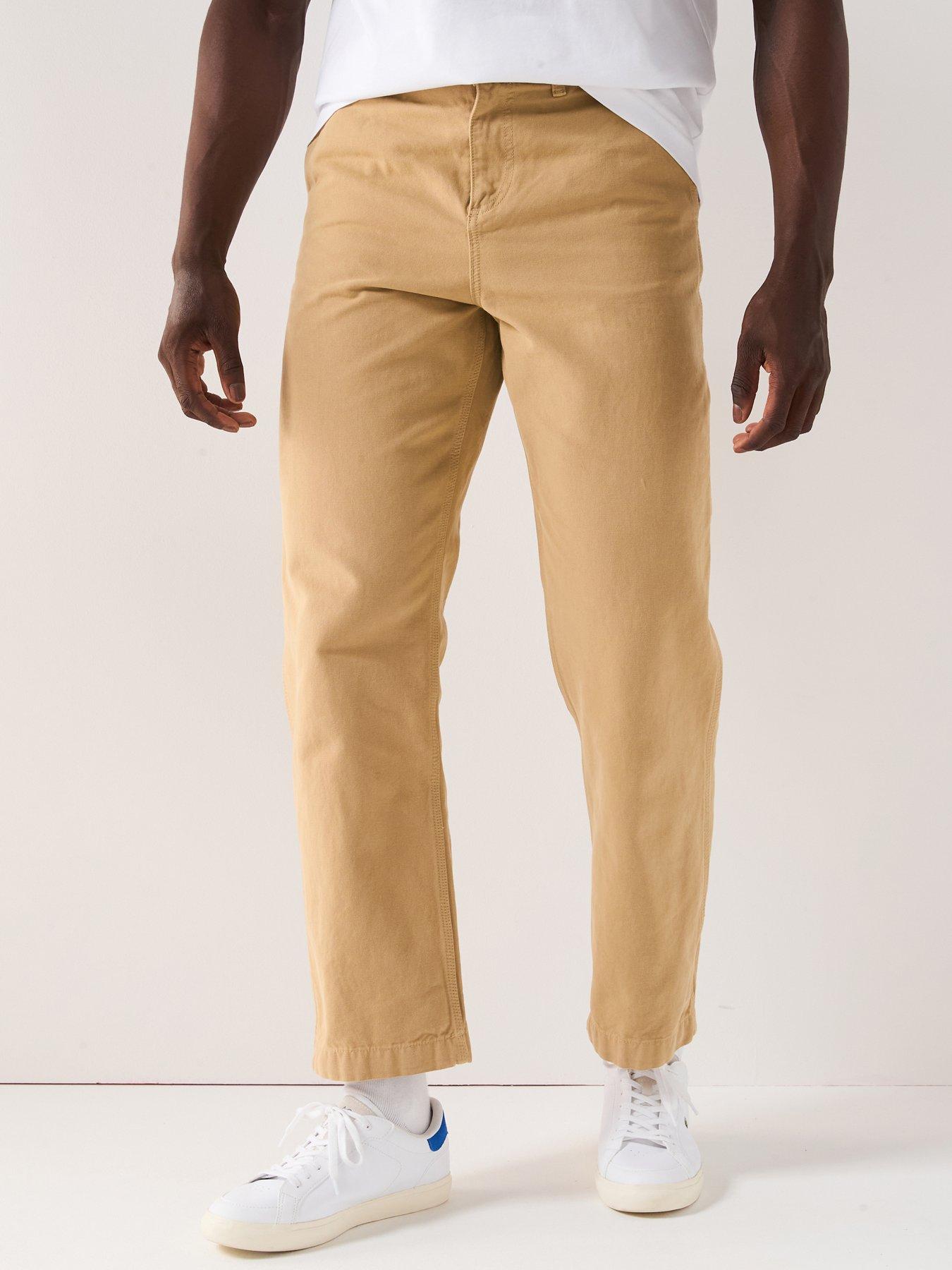 undefined Relaxed Fit Cotton Canvas Carpenter Trousers - Brown