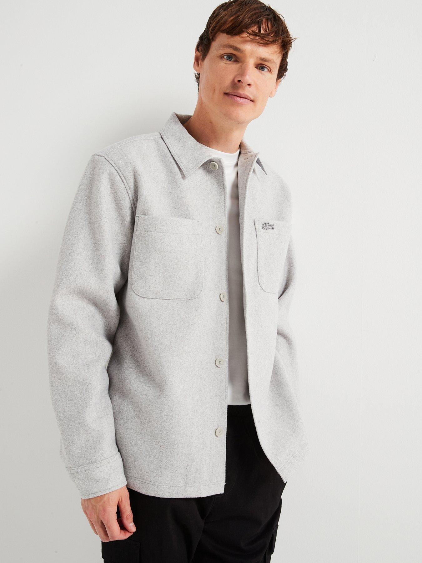 Brushed Flannel Pocket Overshirt Grey