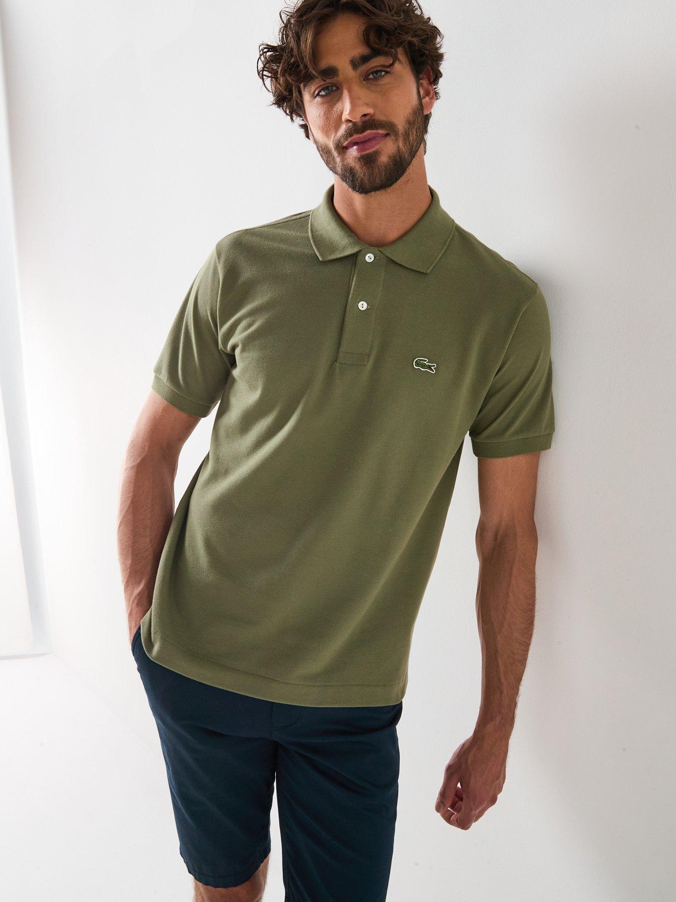 Lacoste L12.12 Classic Fit Pique Polo Shirt - Khaki | Very