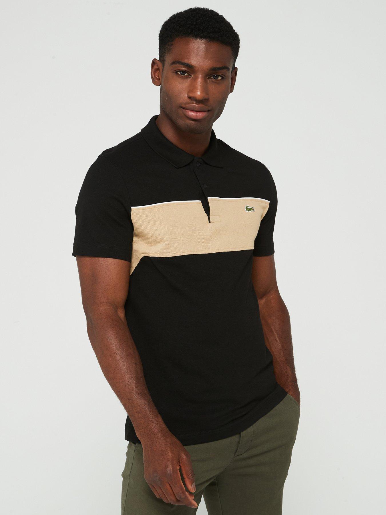 undefined L12.12 Classic Fit Colourblock Piqué Polo Shirt -black