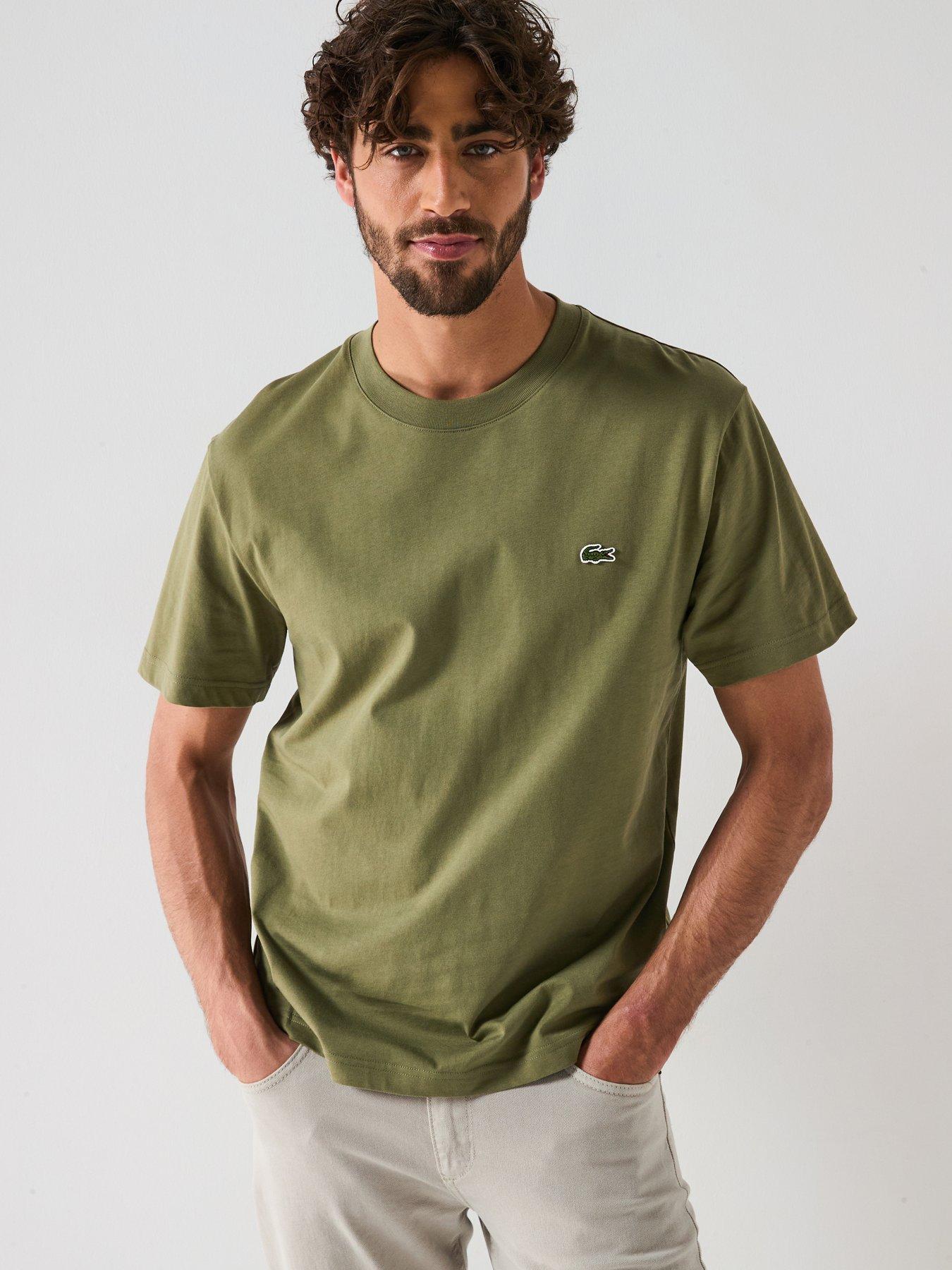 undefined Classic Fit Mid Weight Cotton Jersey T-Shirt - Khaki