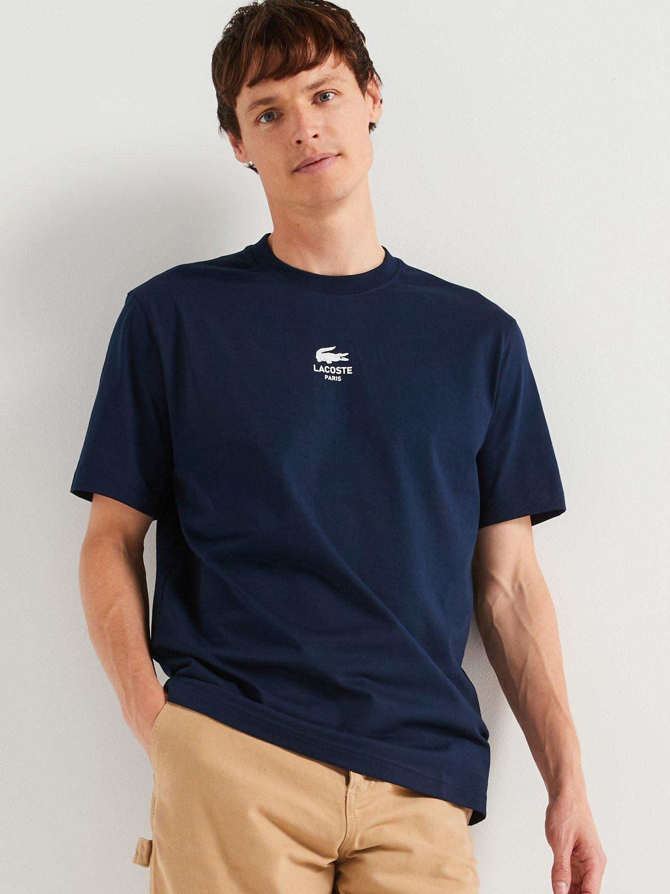 undefined Classic Fit Soft Branding Cotton Jersey T-Shirt - Navy