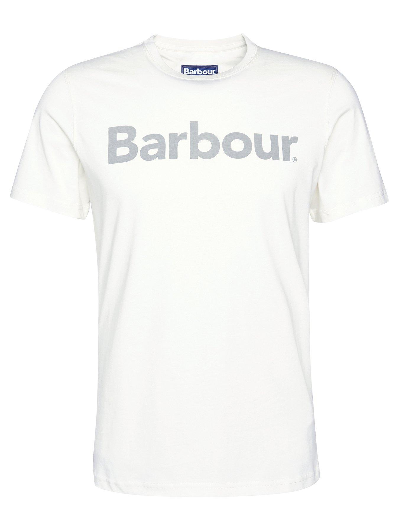 Barbour Logo T-Shirt - Beige | Very.co.uk