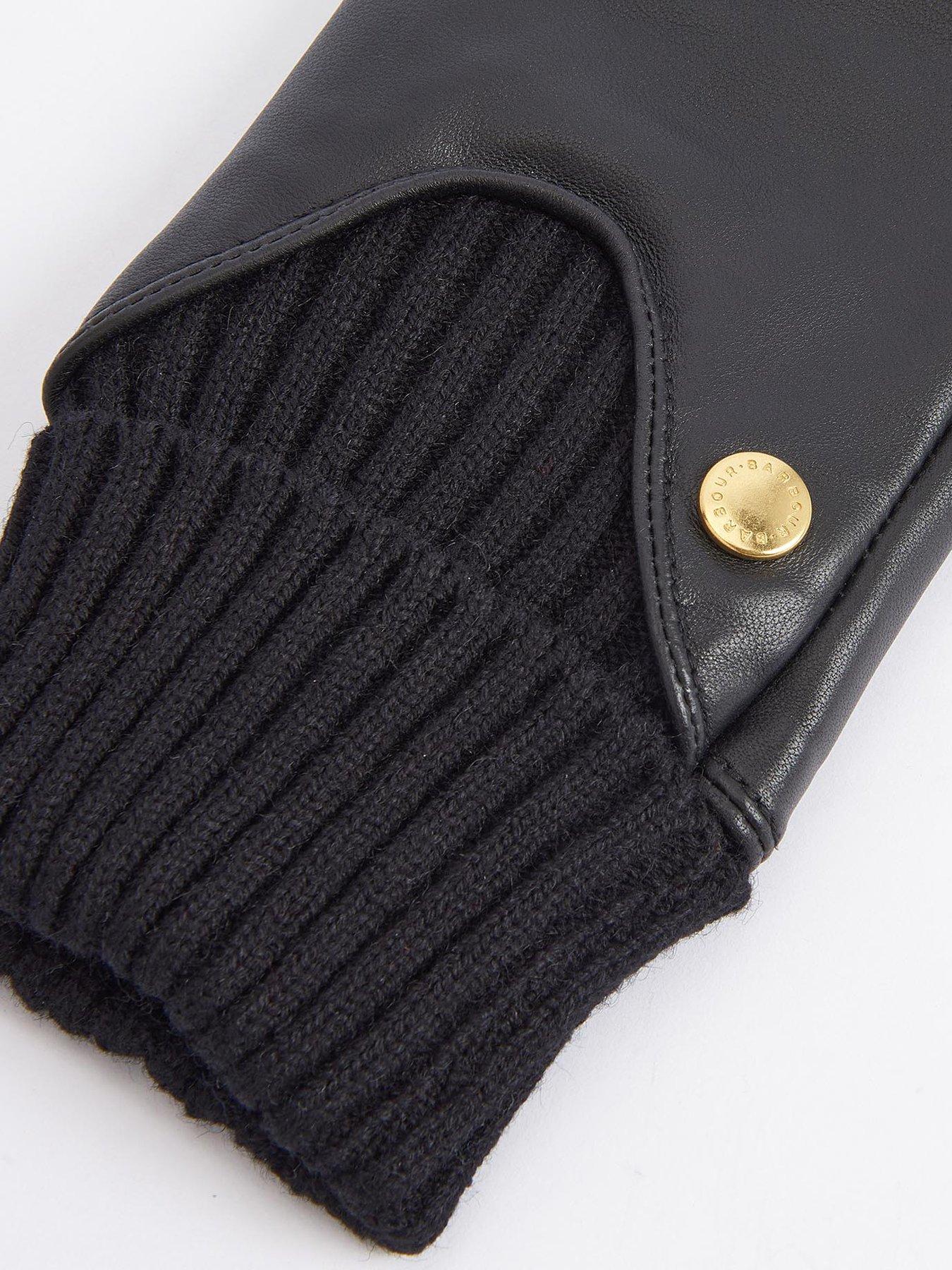 Image 2 of 3 of Barbour Deanna Leather Glove - Black