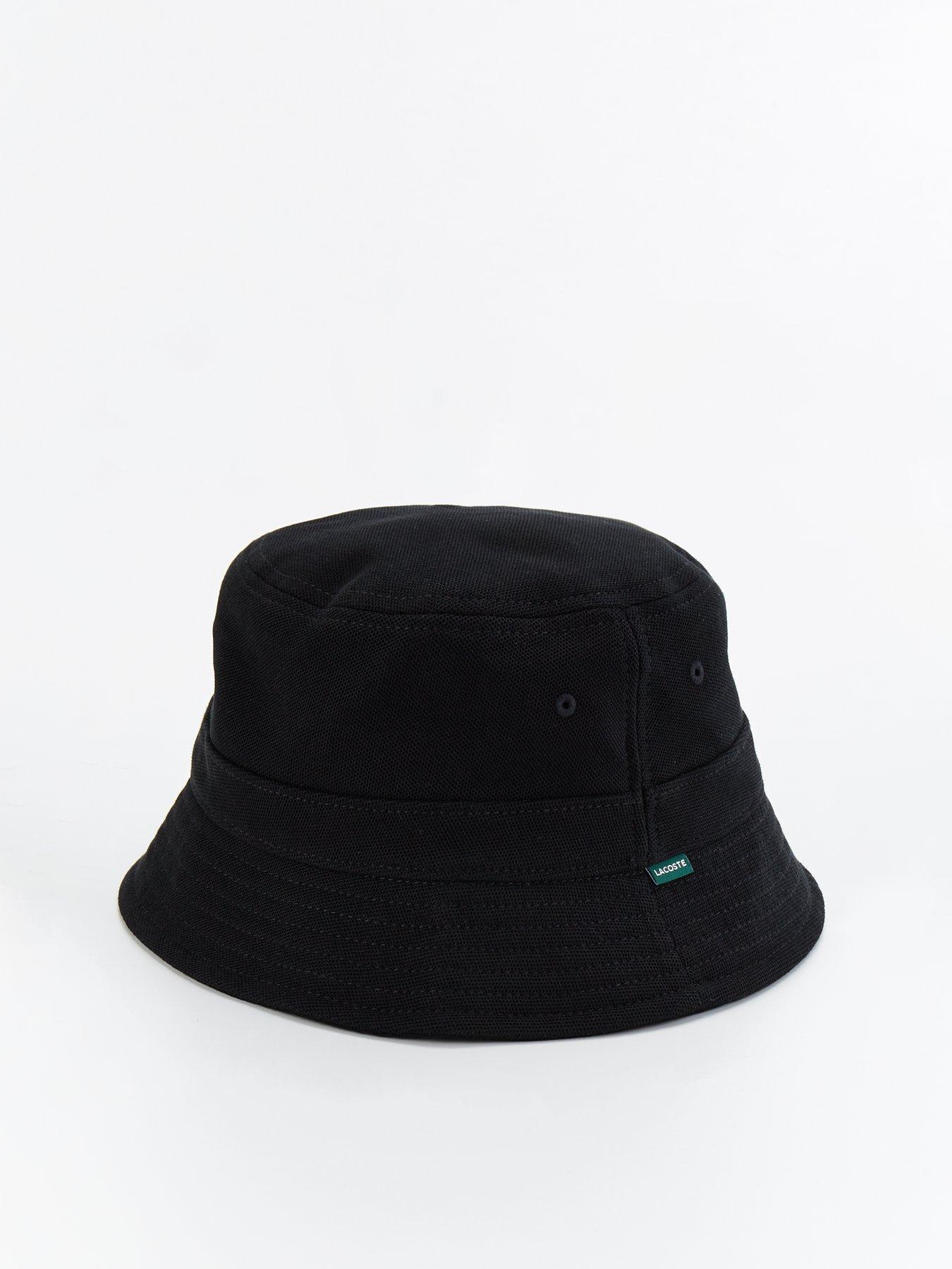 Lacoste Cotton Bucket Hat Black Very