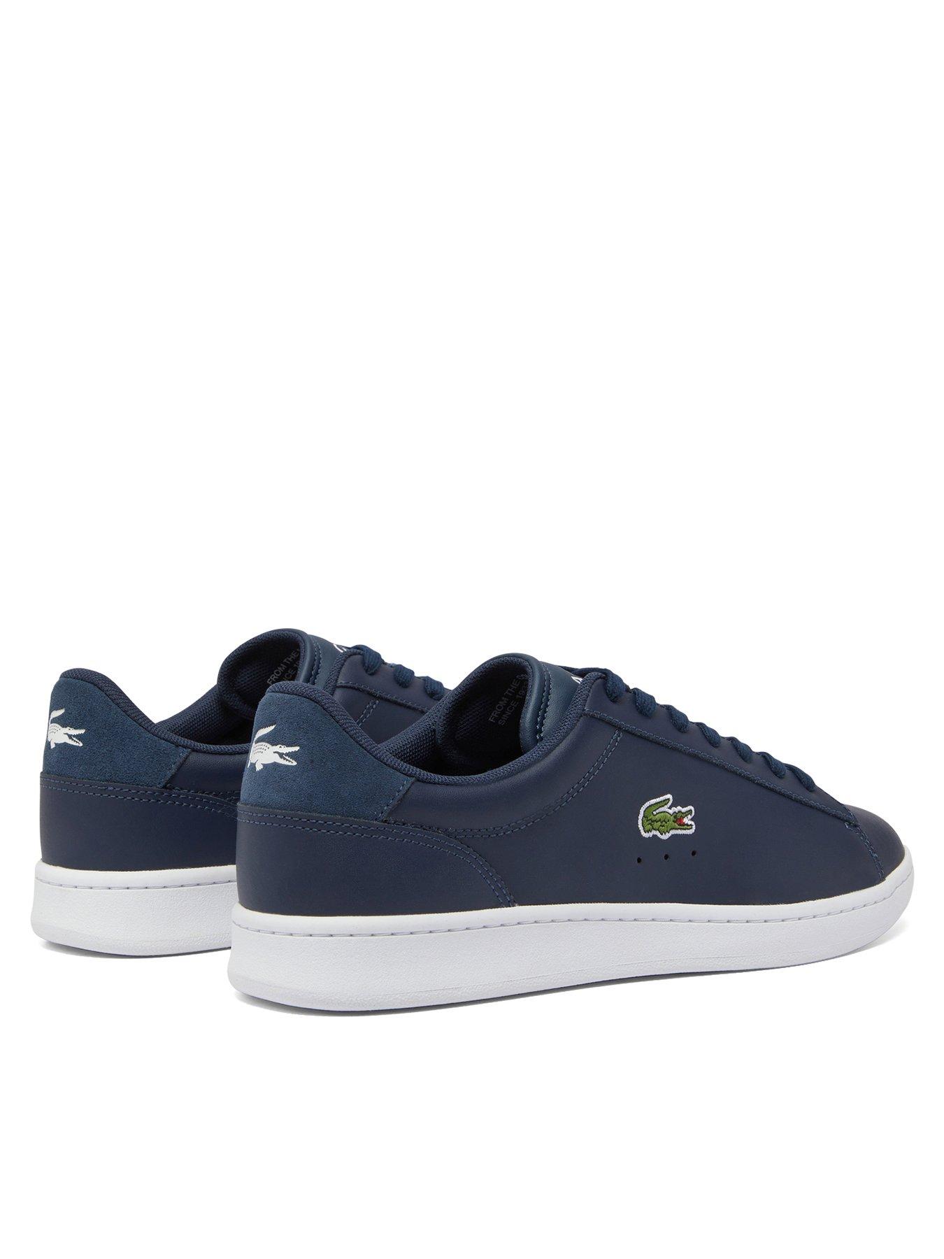 Lacoste navy trainers hotsell