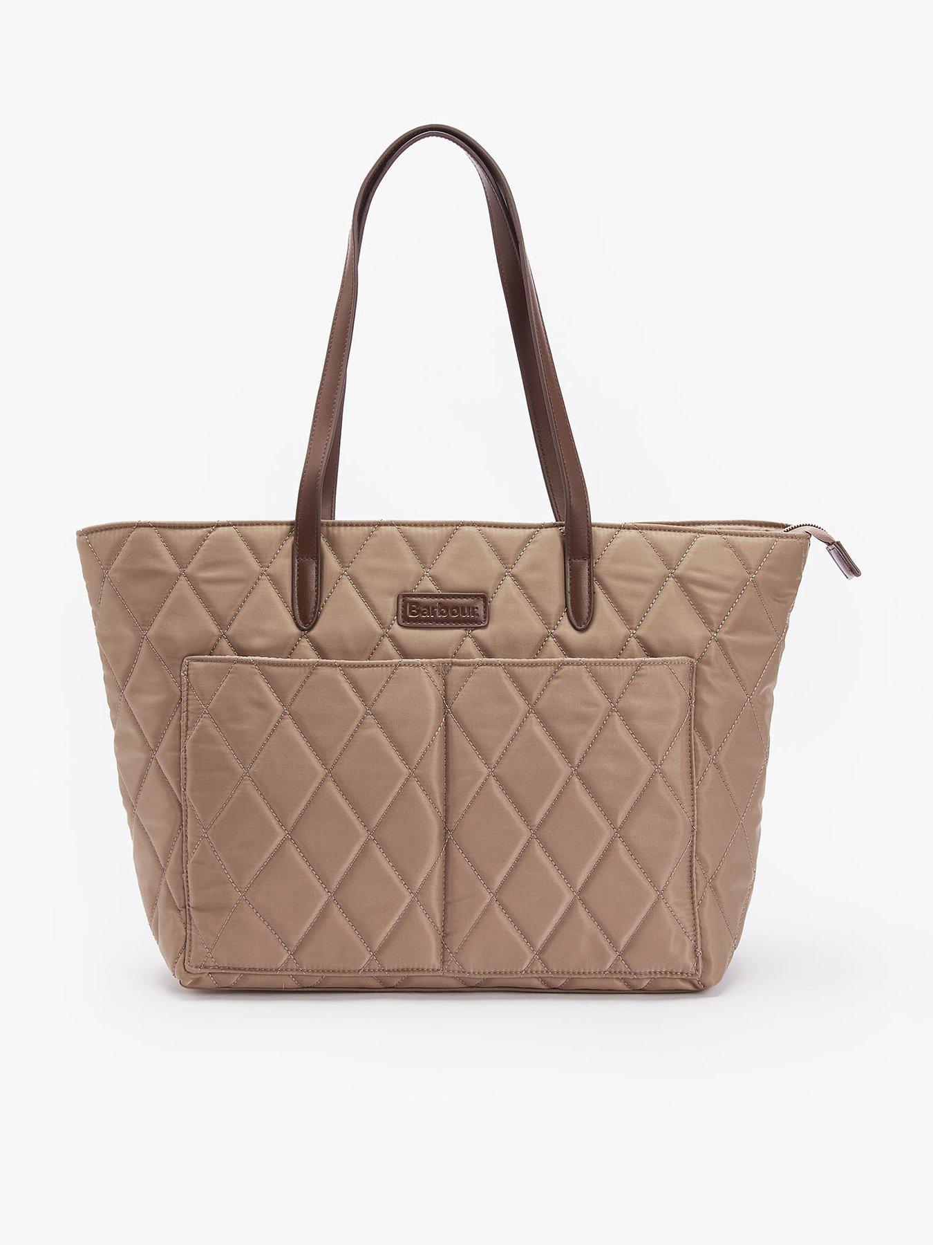 Barbour Quilted Tote Bag Beige Very