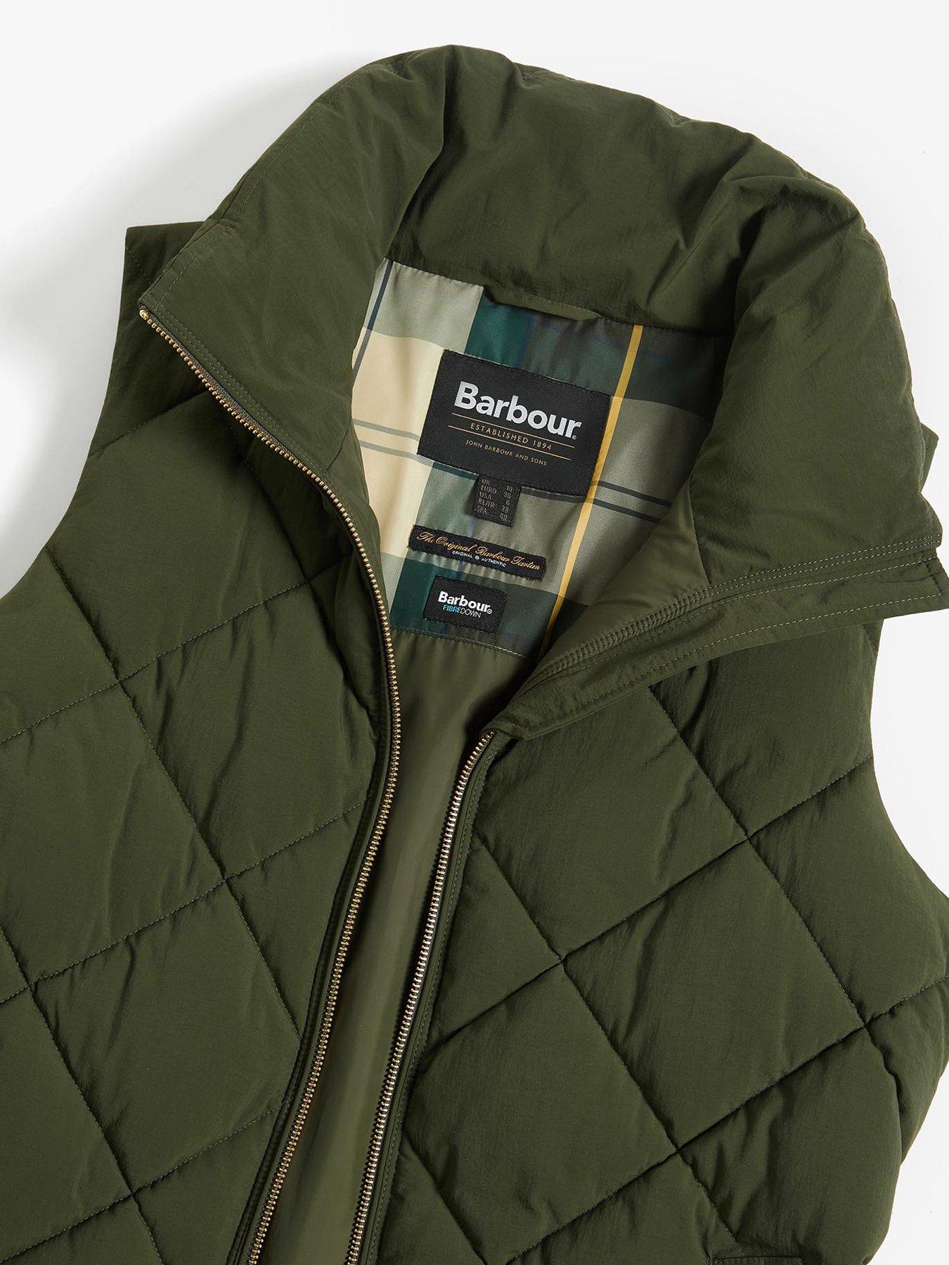 Green barbour gilet hotsell