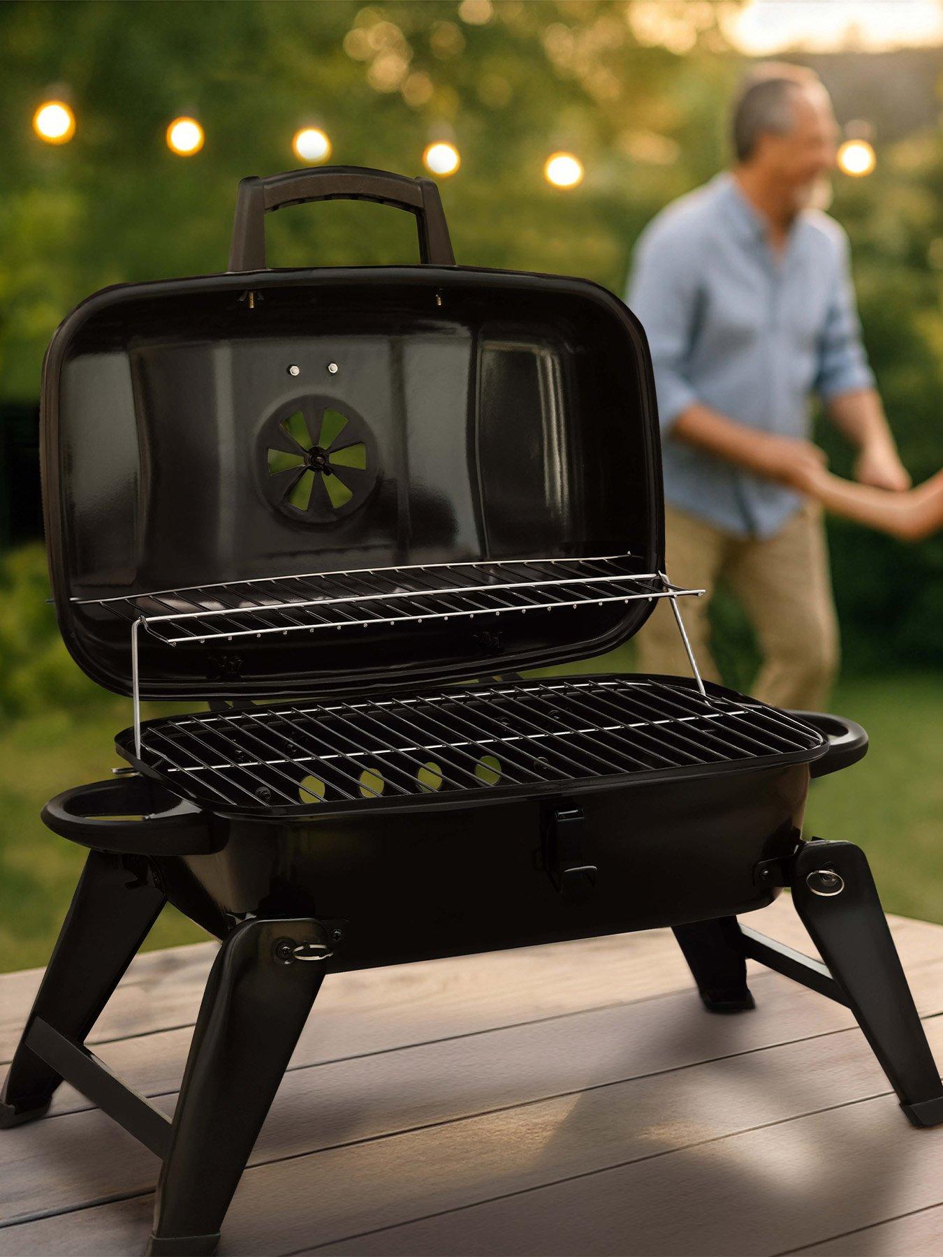 Tower Portable Charcoal Bbq & Grill With Collapsible Legs