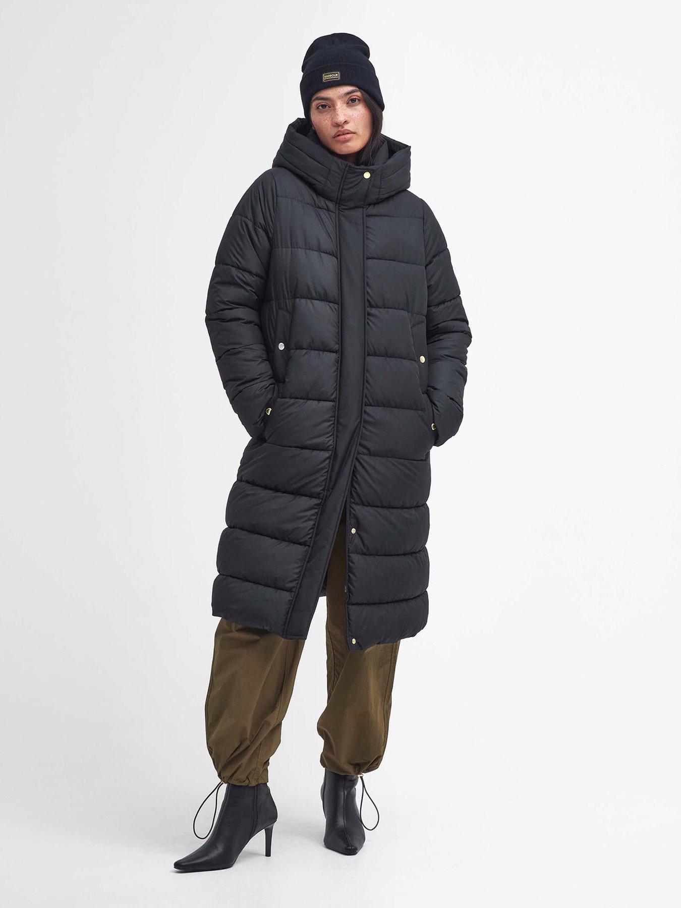 undefined Longline Barron Padded Coat - Black