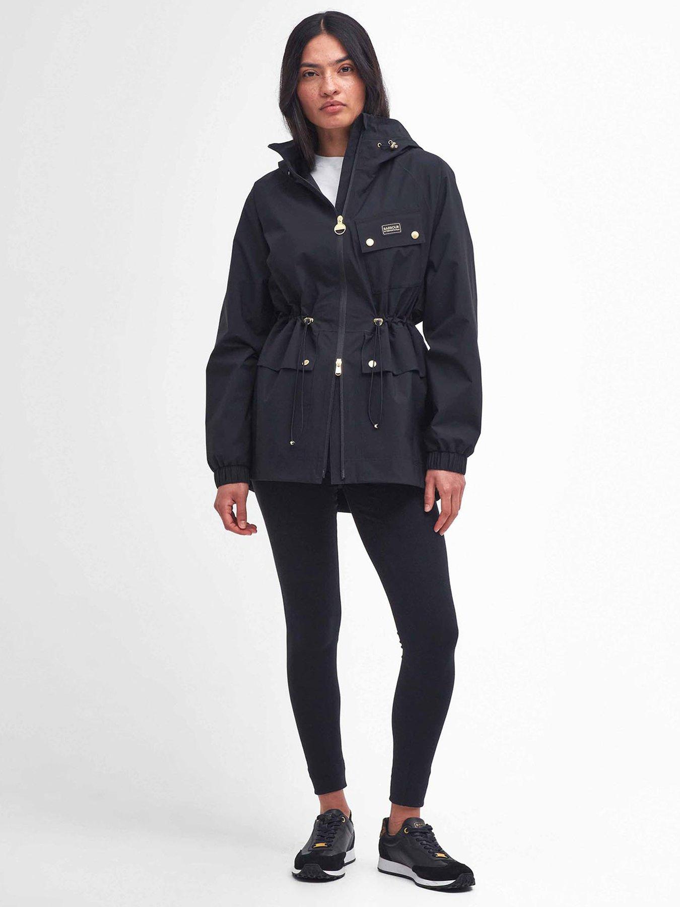 Image 3 of 6 of Barbour International Alicia Waterproof Jacket - Black