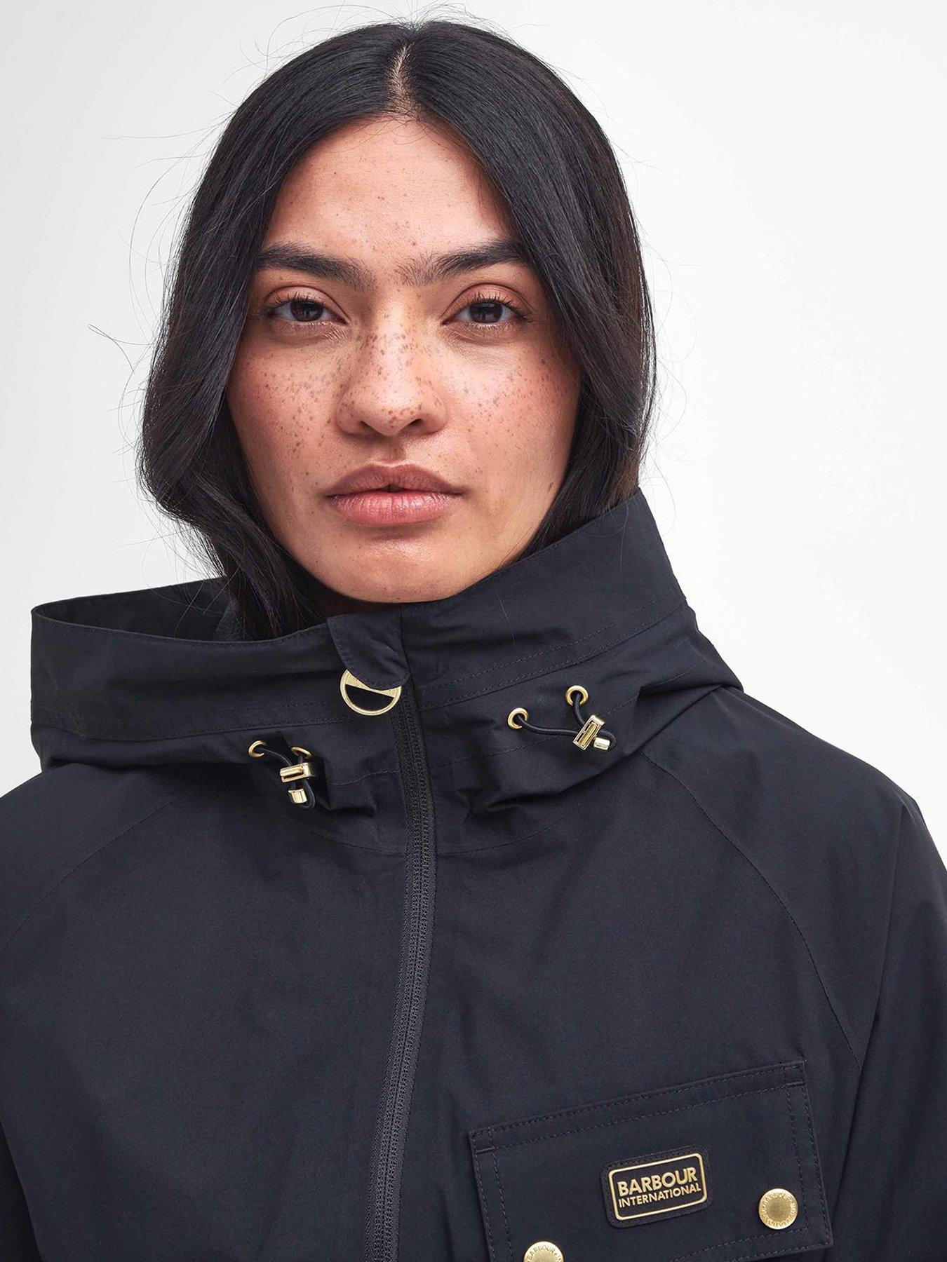 Image 5 of 6 of Barbour International Alicia Waterproof Jacket - Black