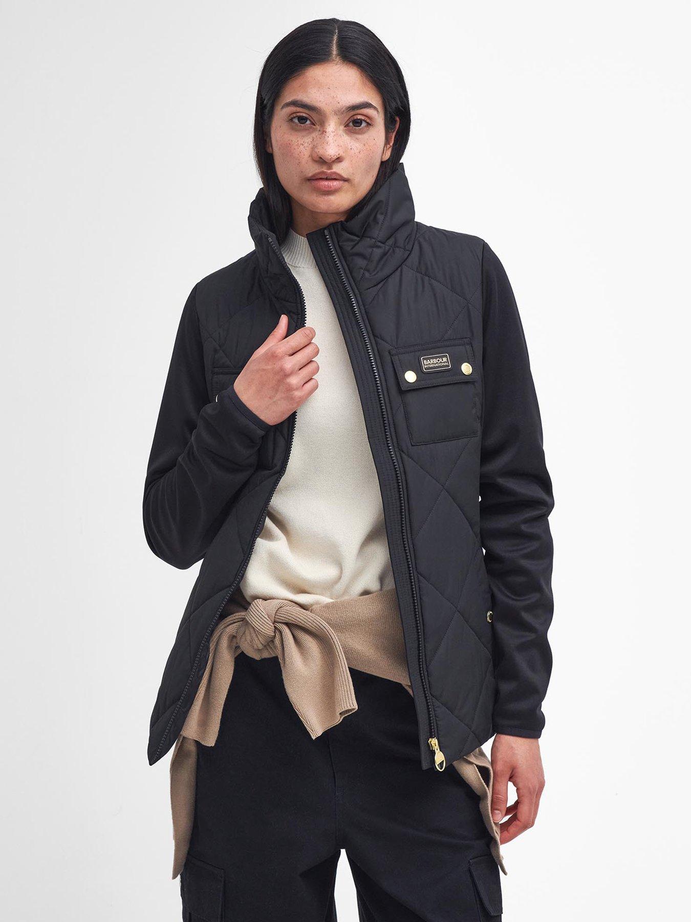 undefined Rubins Quilted Sweat Jacket - Black