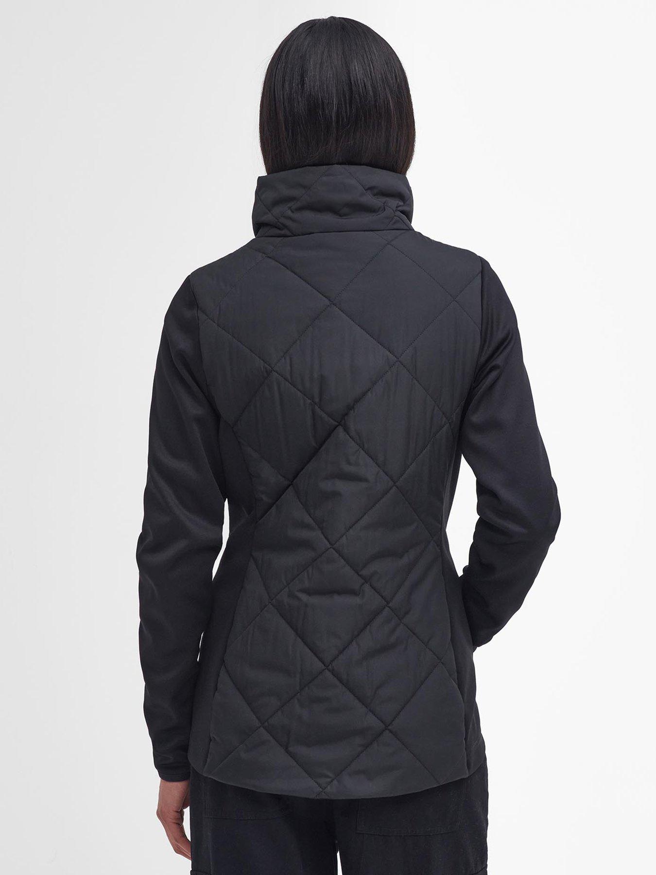 Image 2 of 6 of Barbour International Rubins Quilted Sweat Jacket - Black