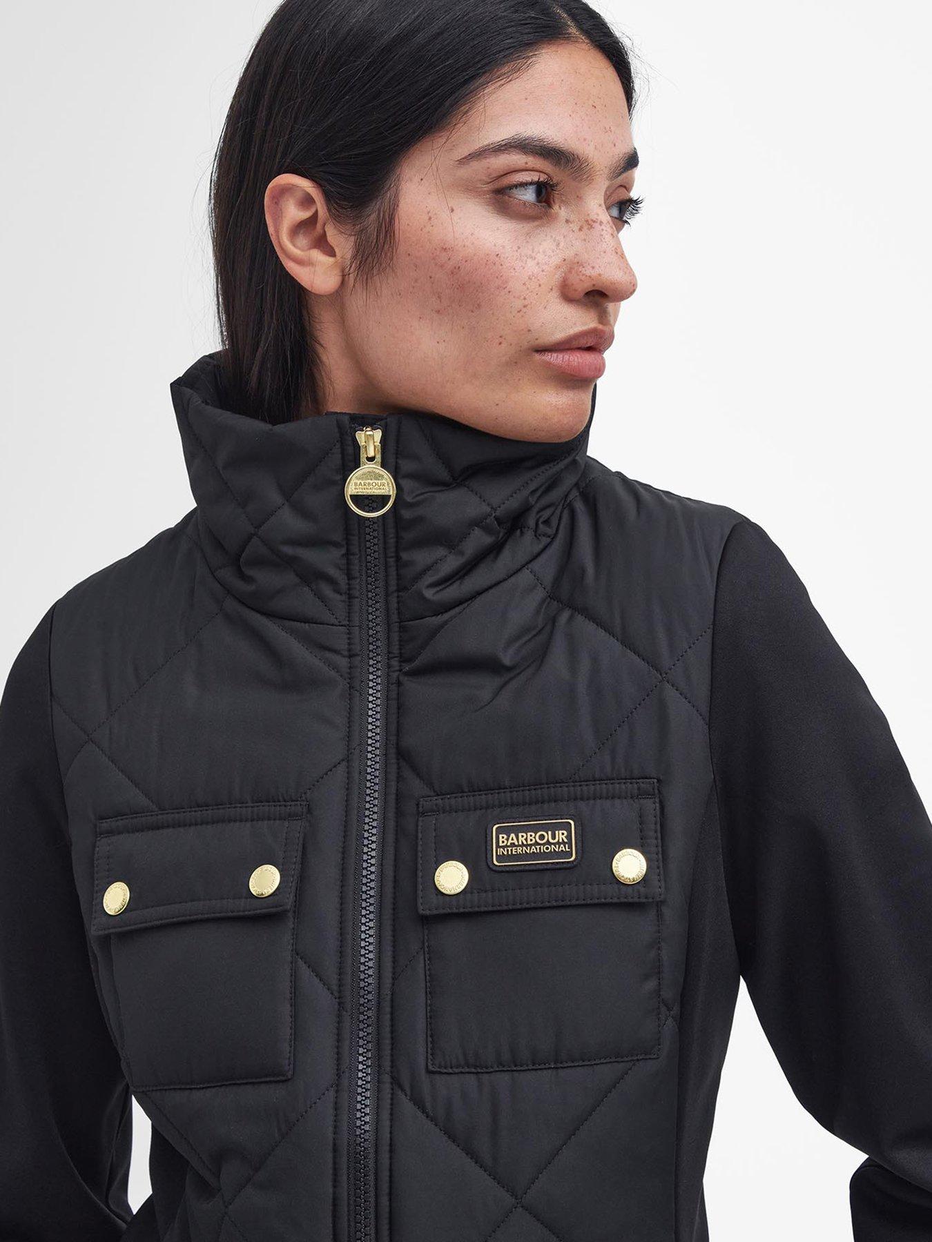 Rubins Quilted Sweat Jacket Black