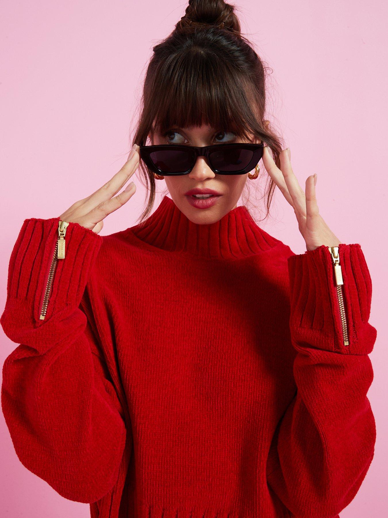 undefined Milla Knitted Jumper - Red