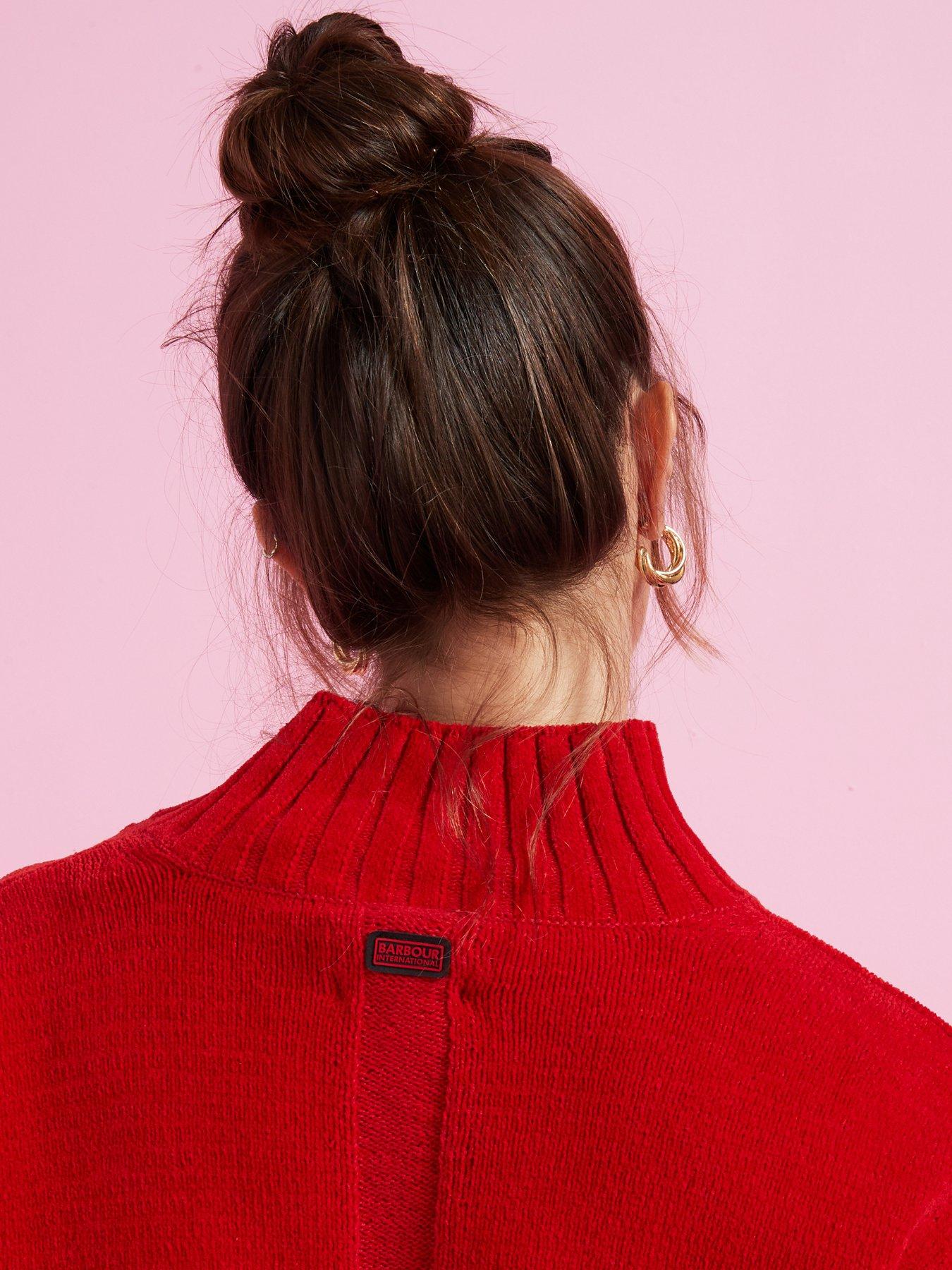 Image 4 of 6 of Barbour International Milla Knitted Jumper - Red