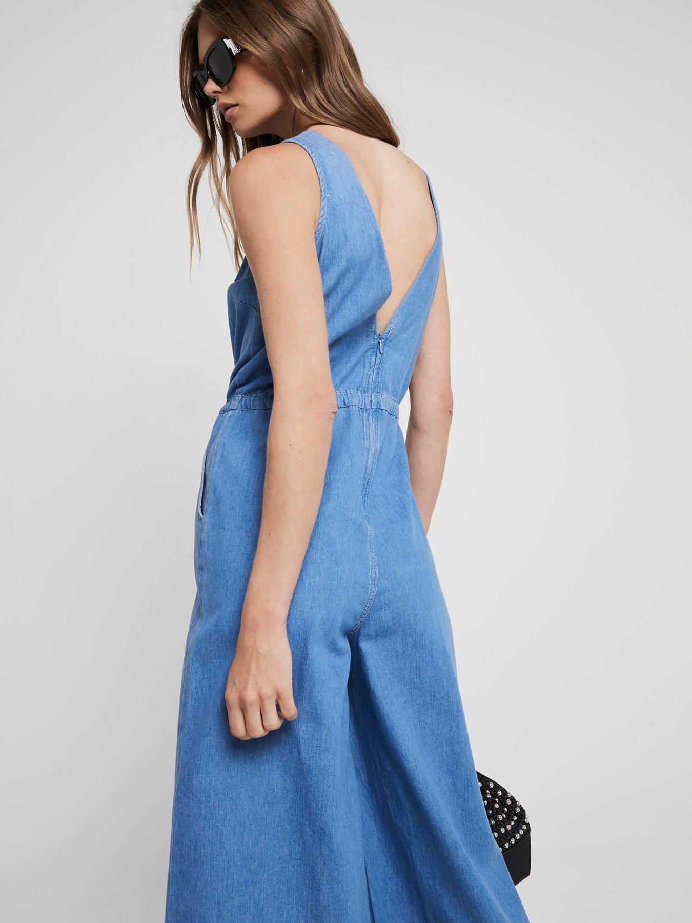 River island teal jumpsuit clearance