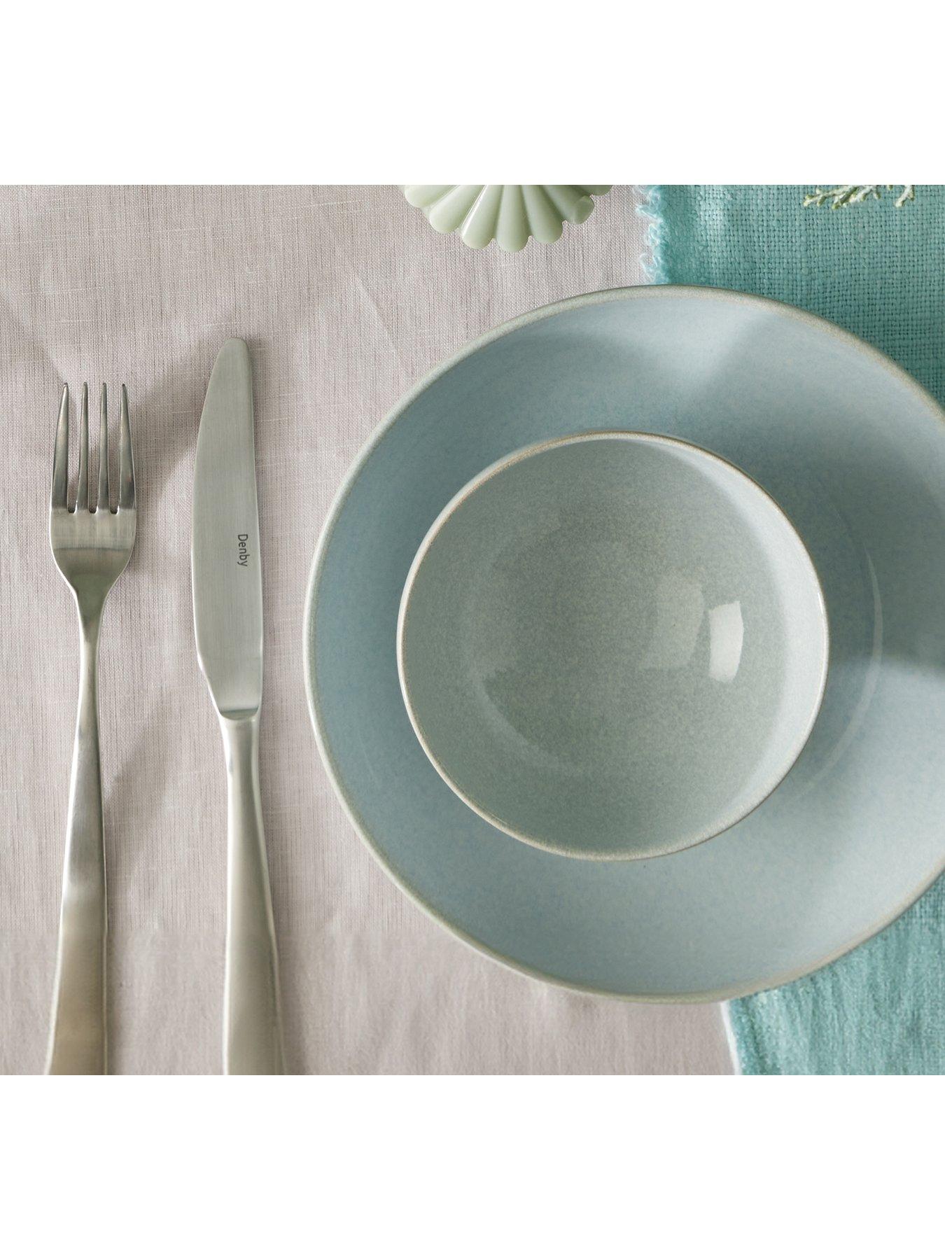 Image 5 of 5 of Denby Elements 4-Piece Pasta Bowl Set in Light Jade Green
