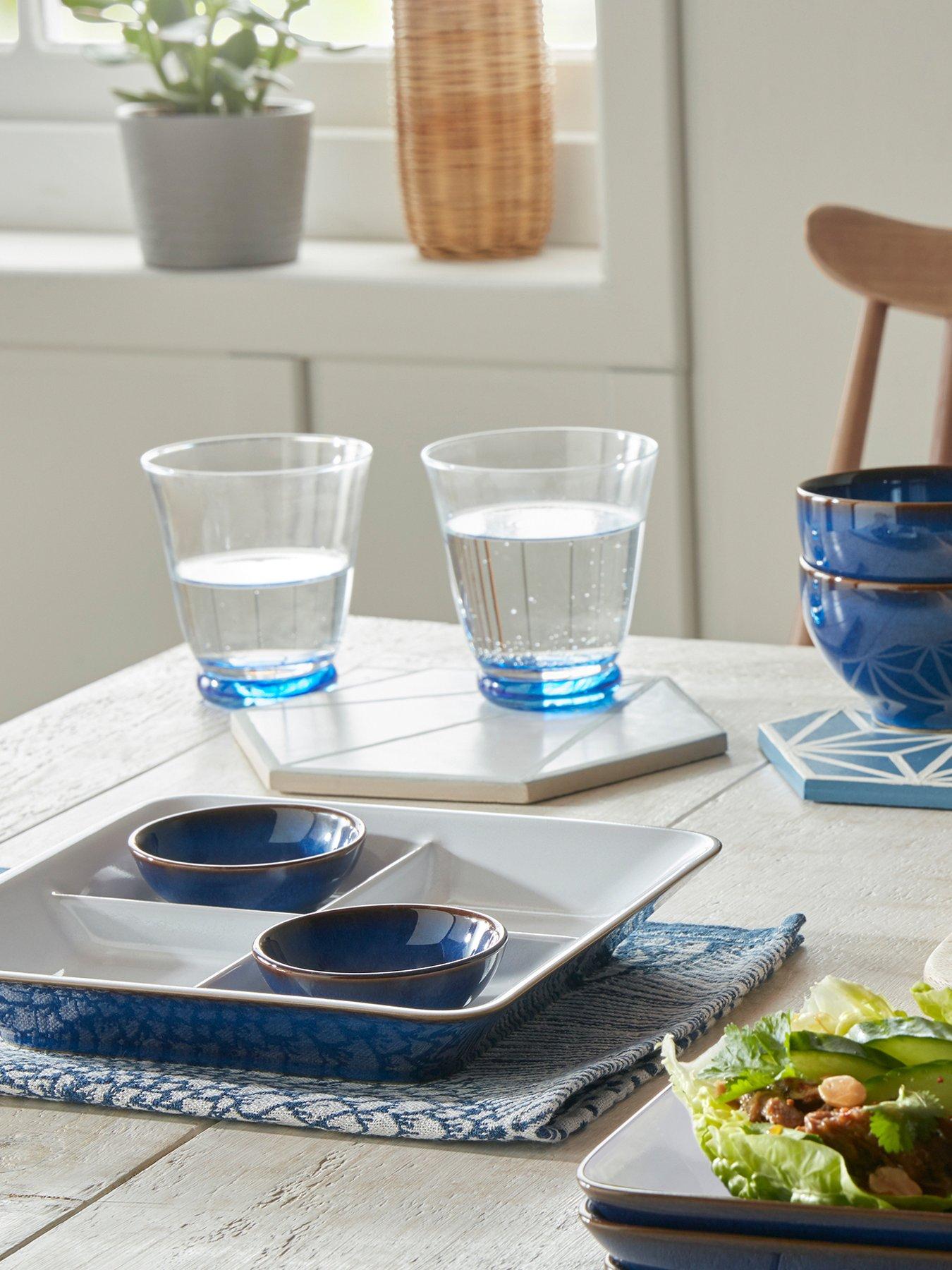 Product photograph of Denby Classic Blue Small Tumblers Set Of 2 from very.co.uk