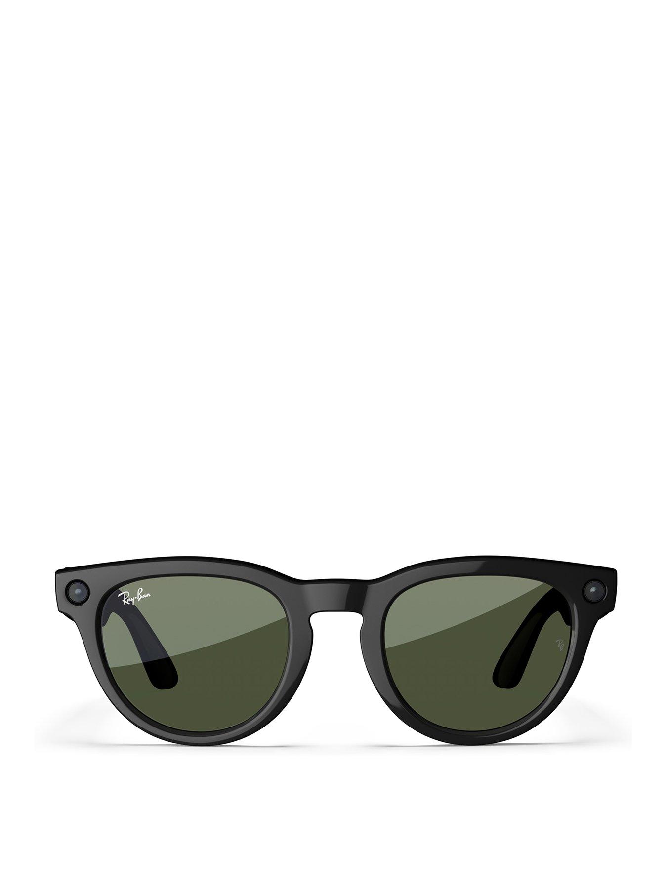 Ray-Ban Meta Headliner Low Bridge Glasses Shiny Black, G15 Green