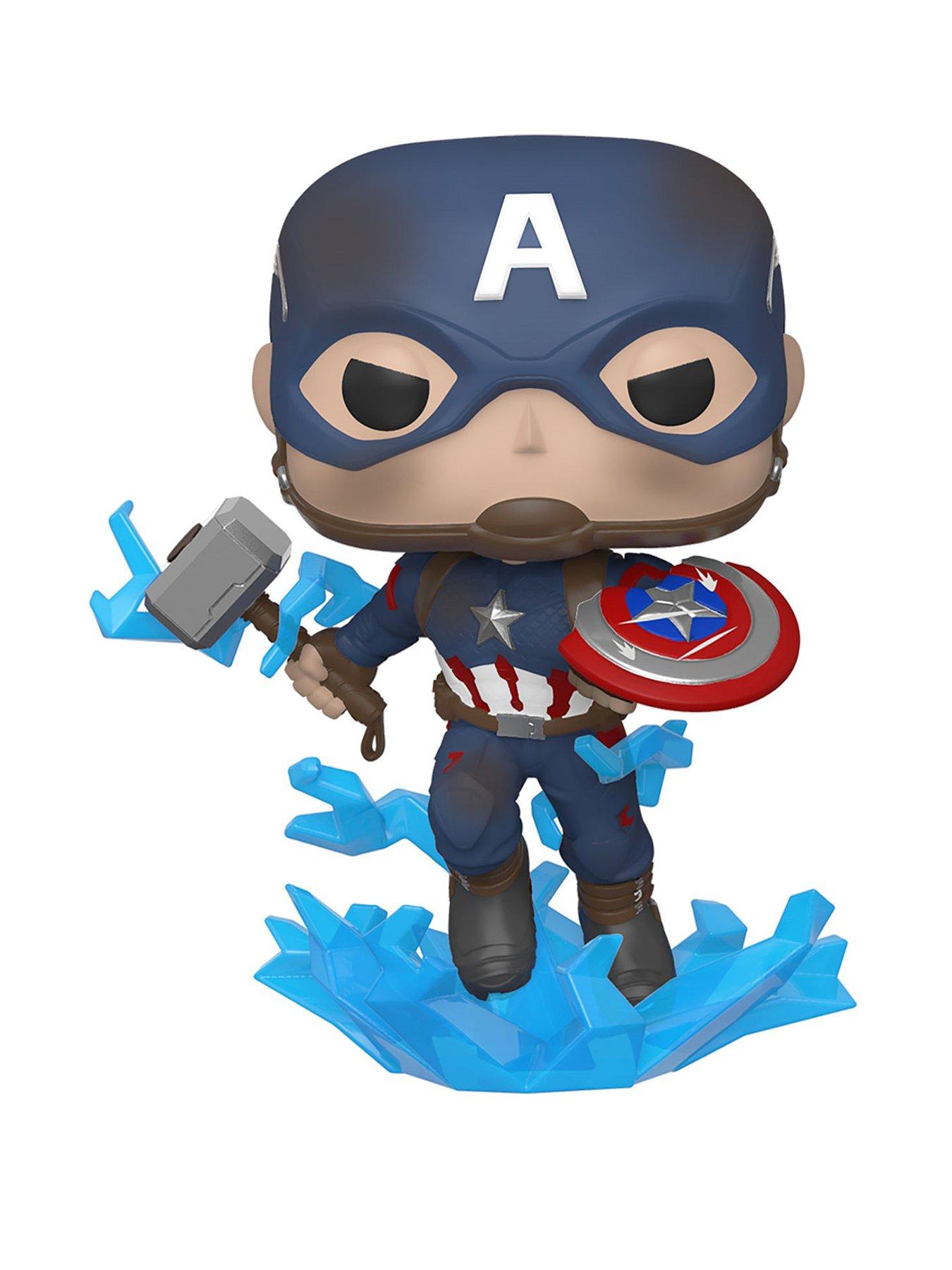 The Avengers POP Marvel: Endgame- Capt A w/BrokenShield&Mjolnir