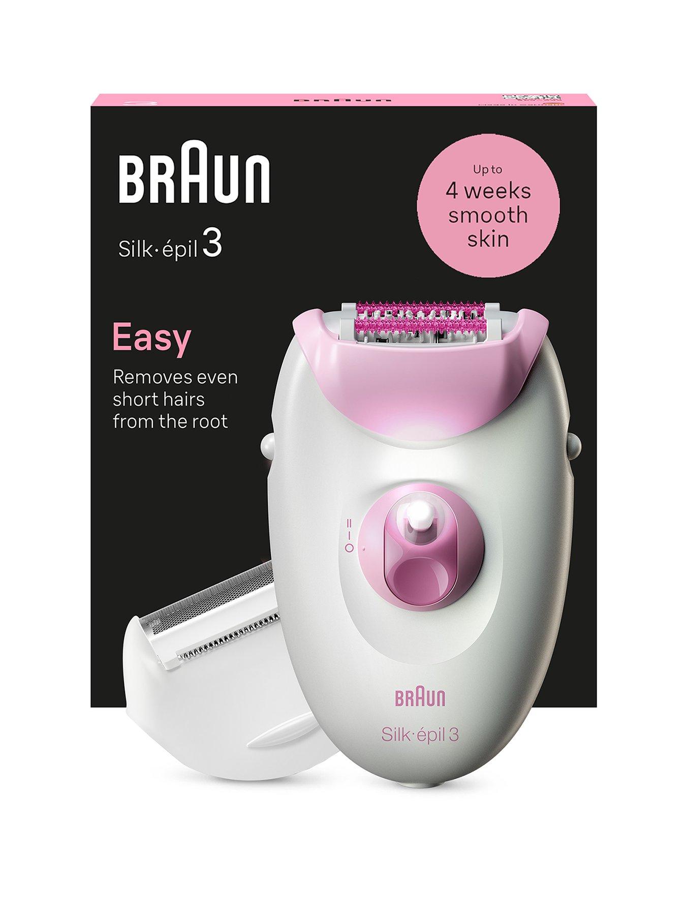 undefined Silk-epil 3 Corded Epilator With Lady Shaver Head  &  Trimmer Comb, 3-031