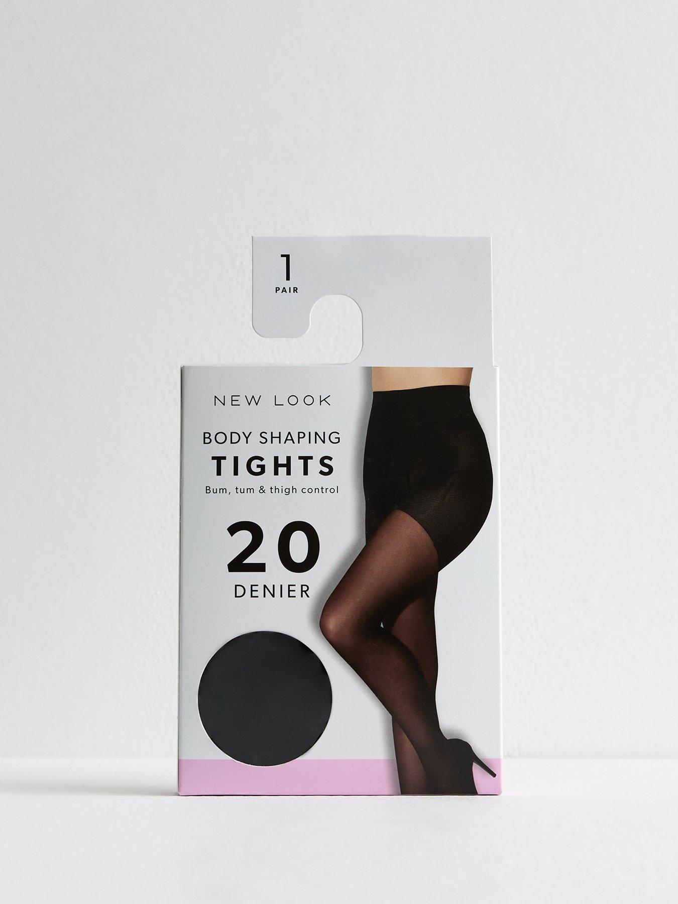 Premium 20 Denier Body Shaping Tights Black