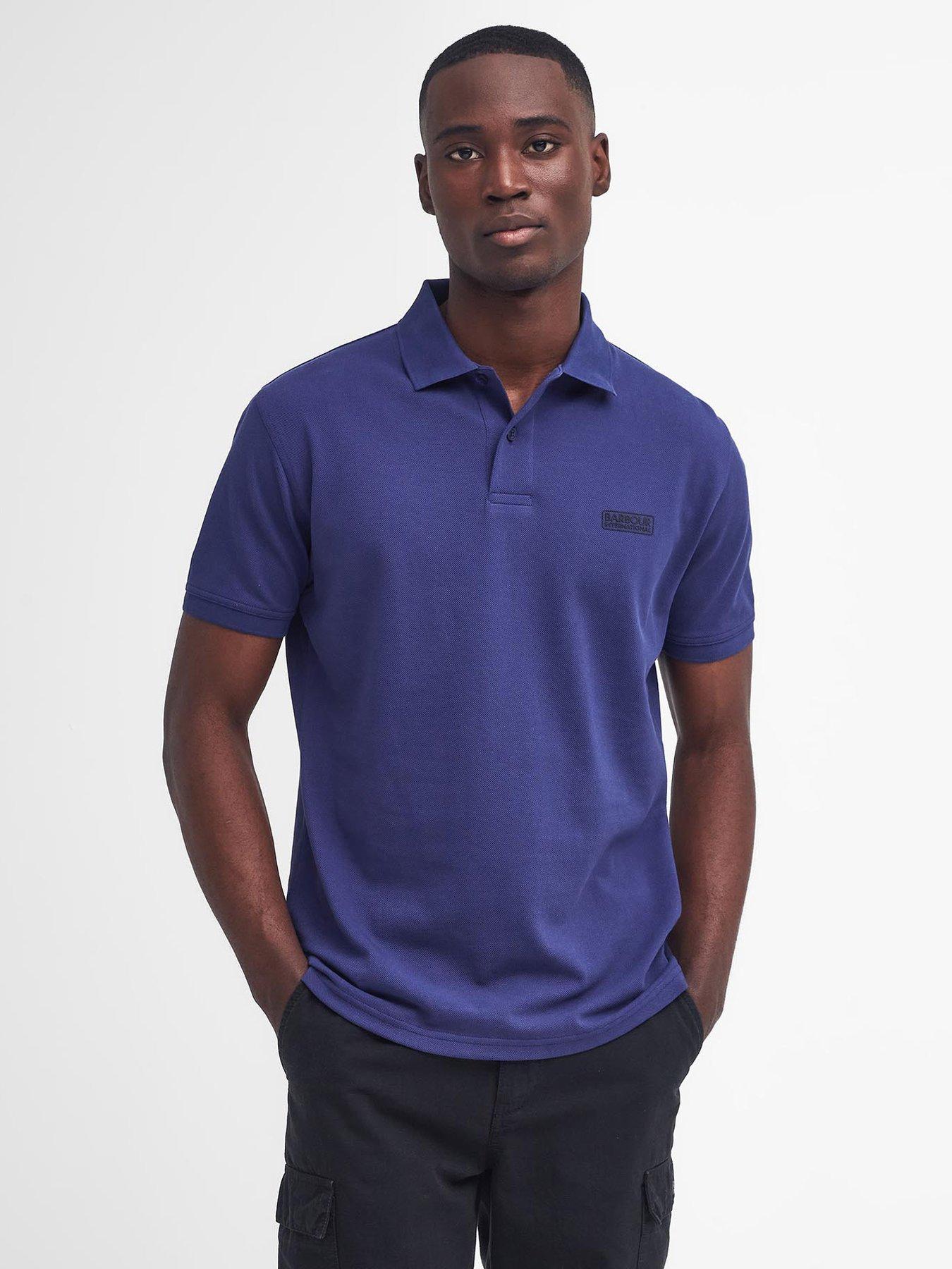 undefined Essential Short Sleeve Polo Shirt - Blue