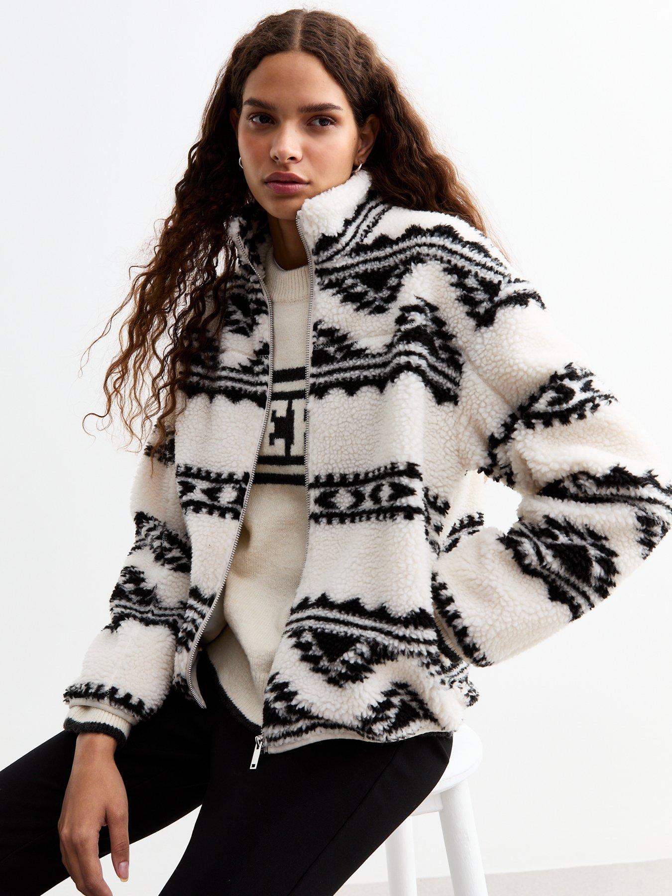 New look fleece coat store