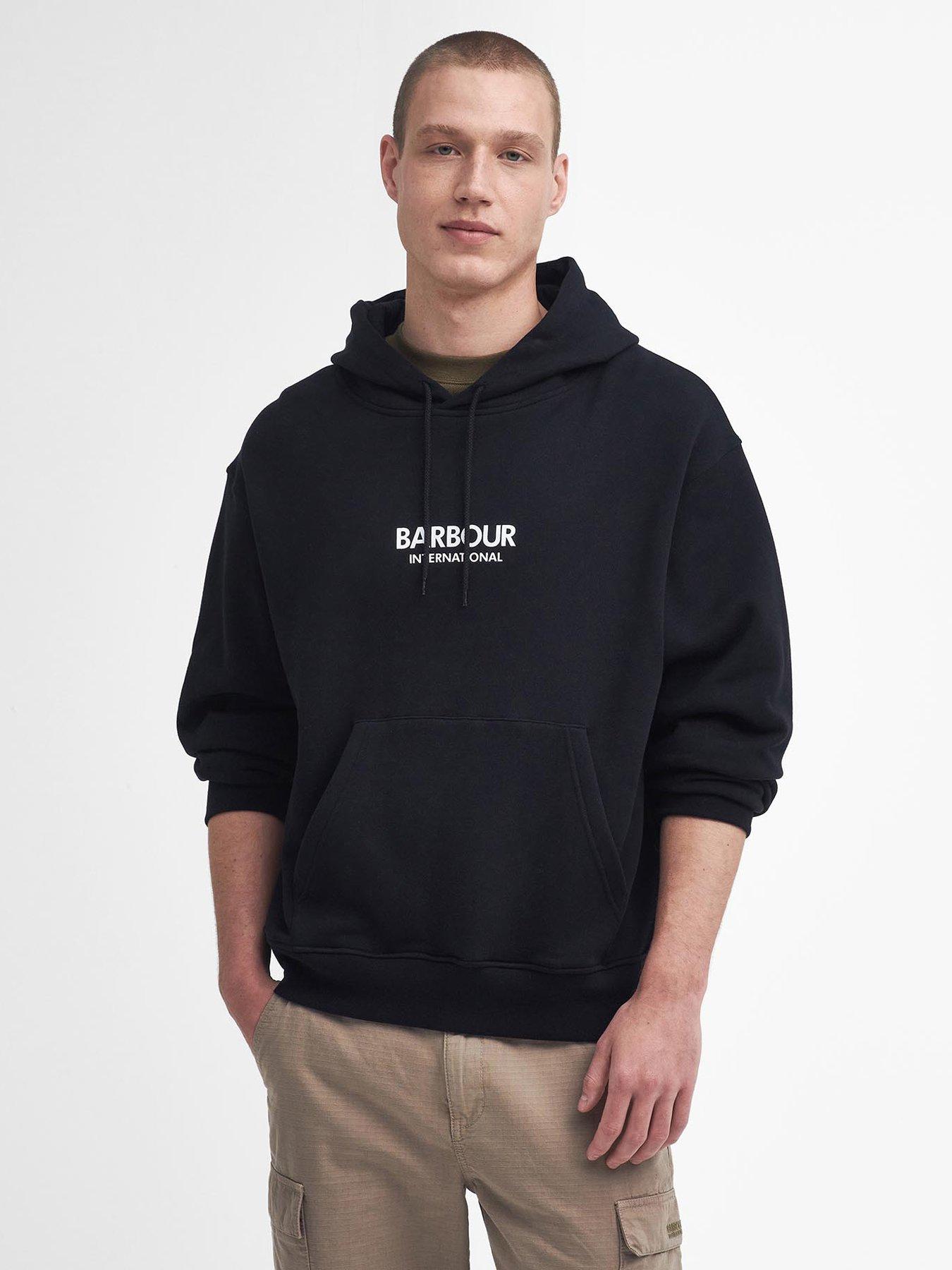 Oversized Backhit Overhead Hoodie Black