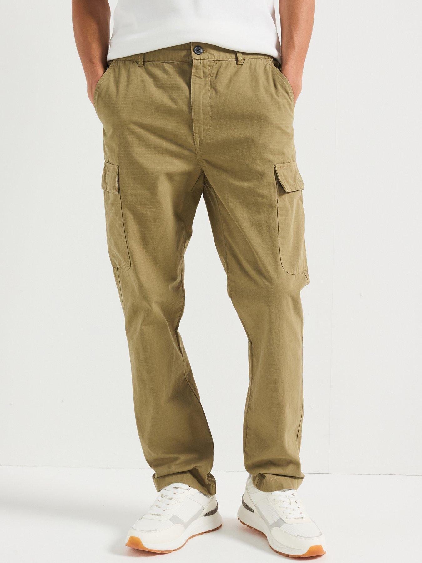 Barbour International Ripstop Cargo Trousers Khaki Very
