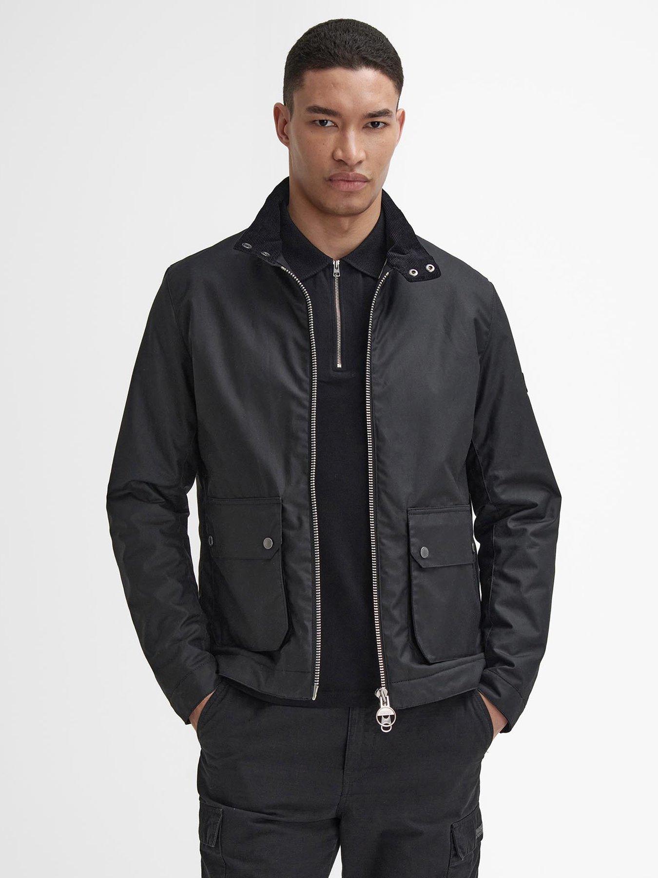 undefined Lutlaw Harrington Wax Jacket - Black
