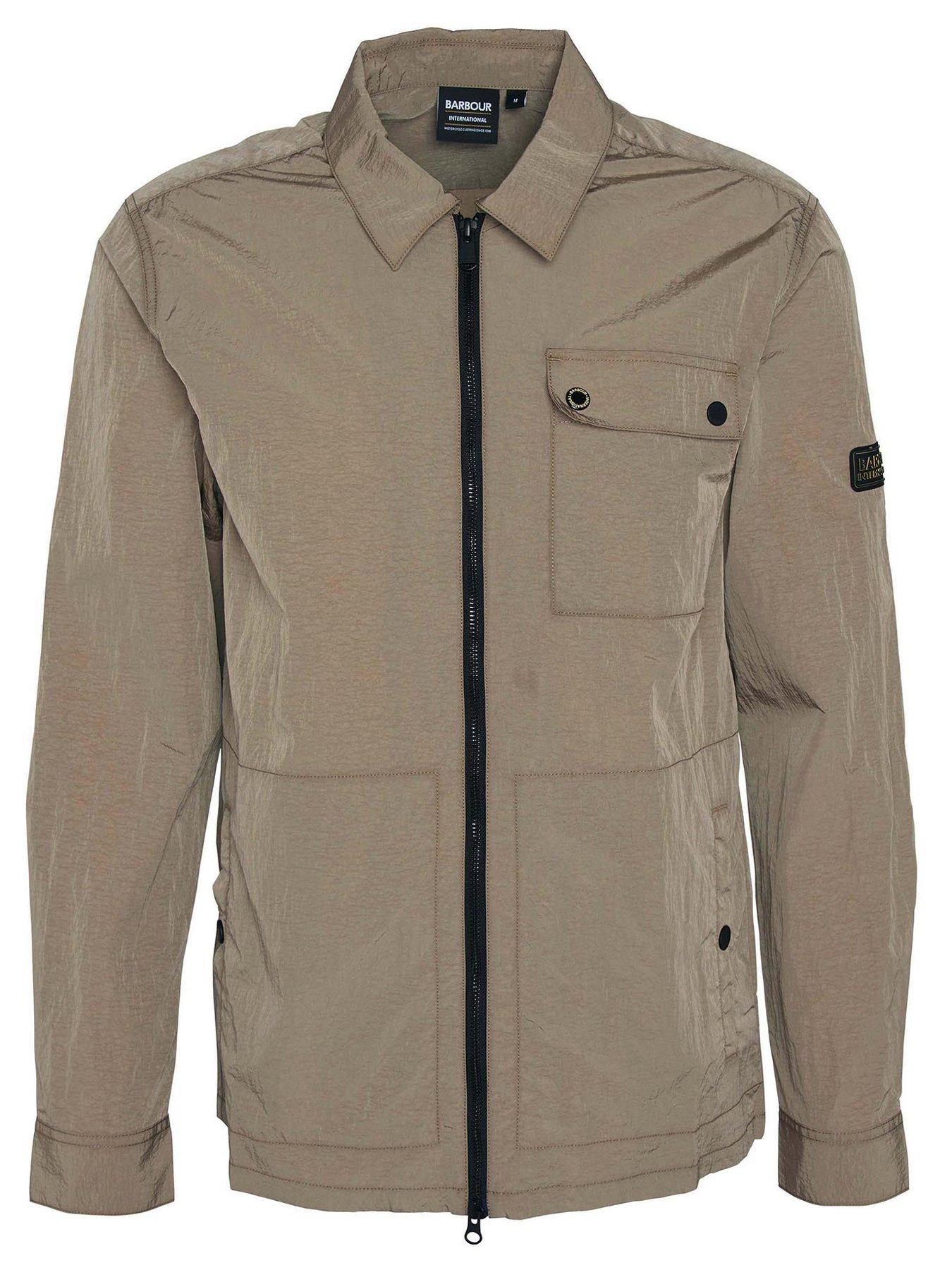 Barbour International Inline Zip Pocket Overshirt - Beige | Very