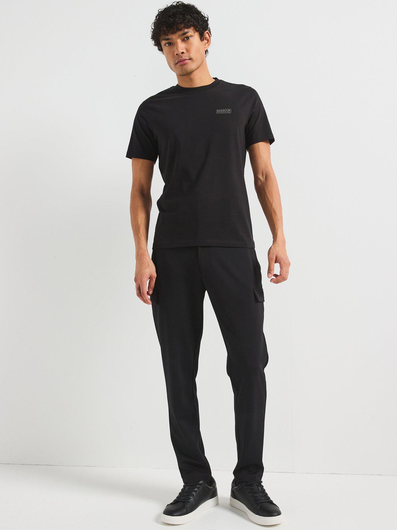 Image 3 of 5 of Barbour International Small Logo Slim Fit&nbsp;Short Sleeve T-shirt - Black