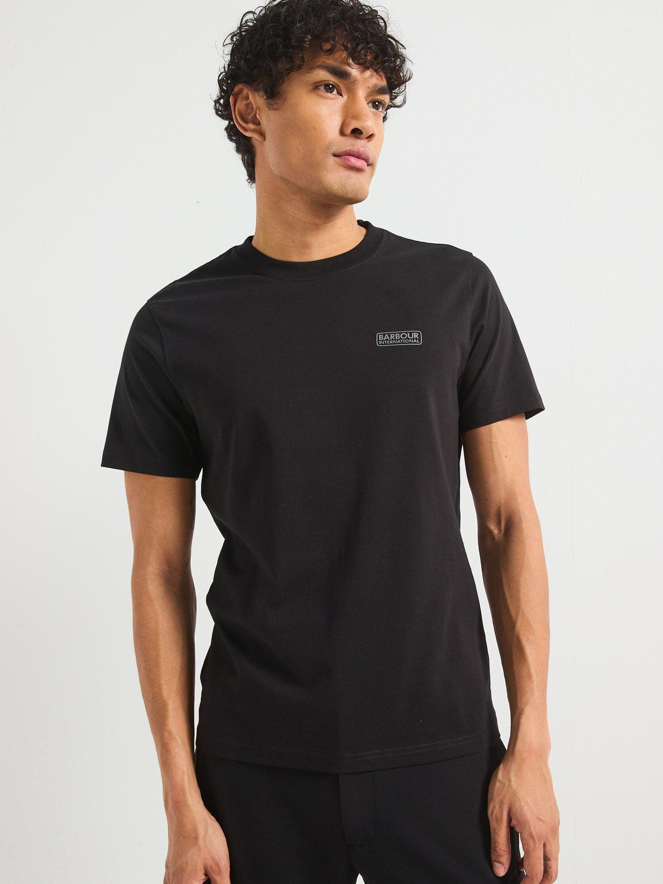 Image 4 of 5 of Barbour International Small Logo Slim Fit&nbsp;Short Sleeve T-shirt - Black