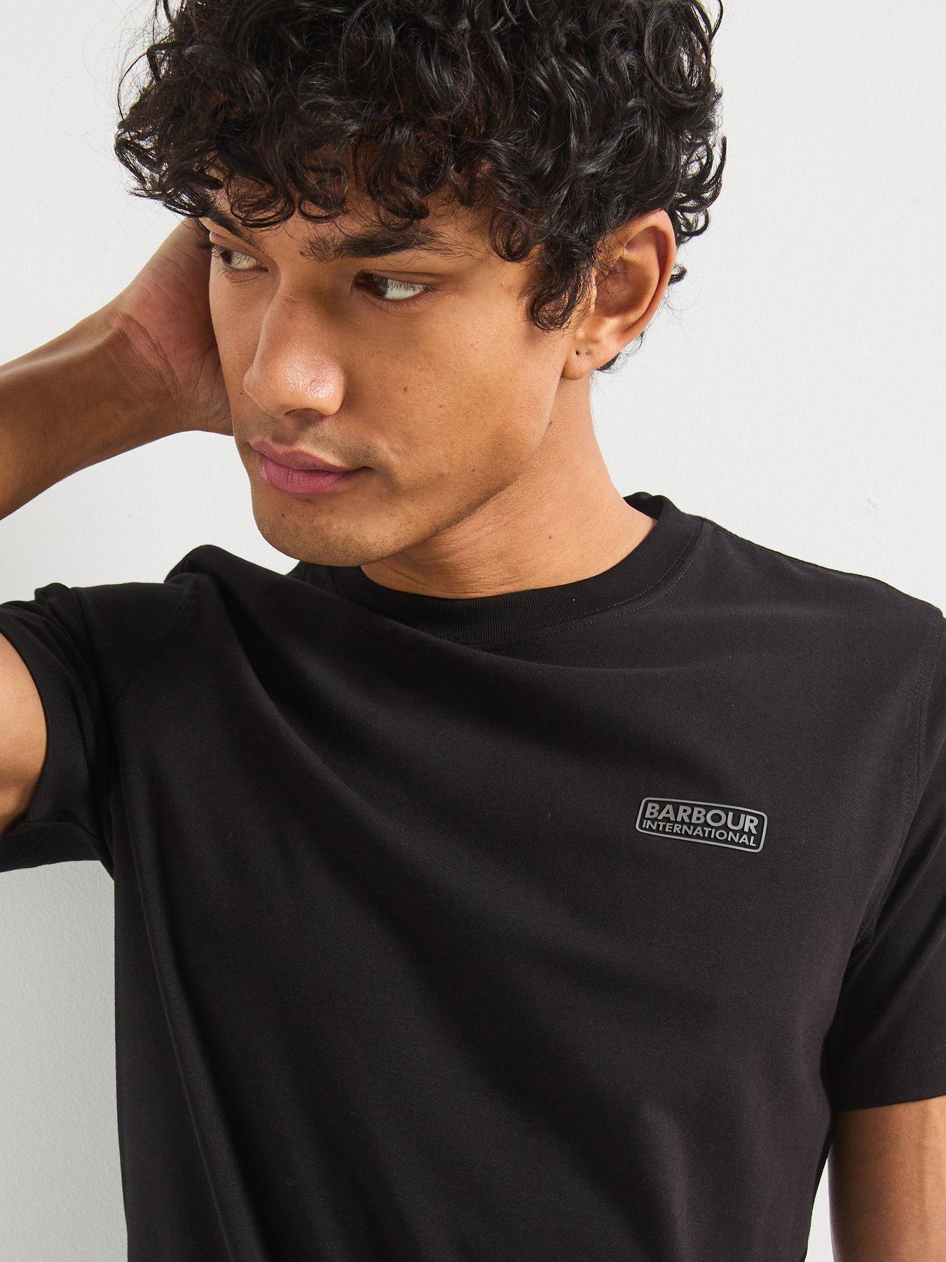Image 5 of 5 of Barbour International Small Logo Slim Fit&nbsp;Short Sleeve T-shirt - Black
