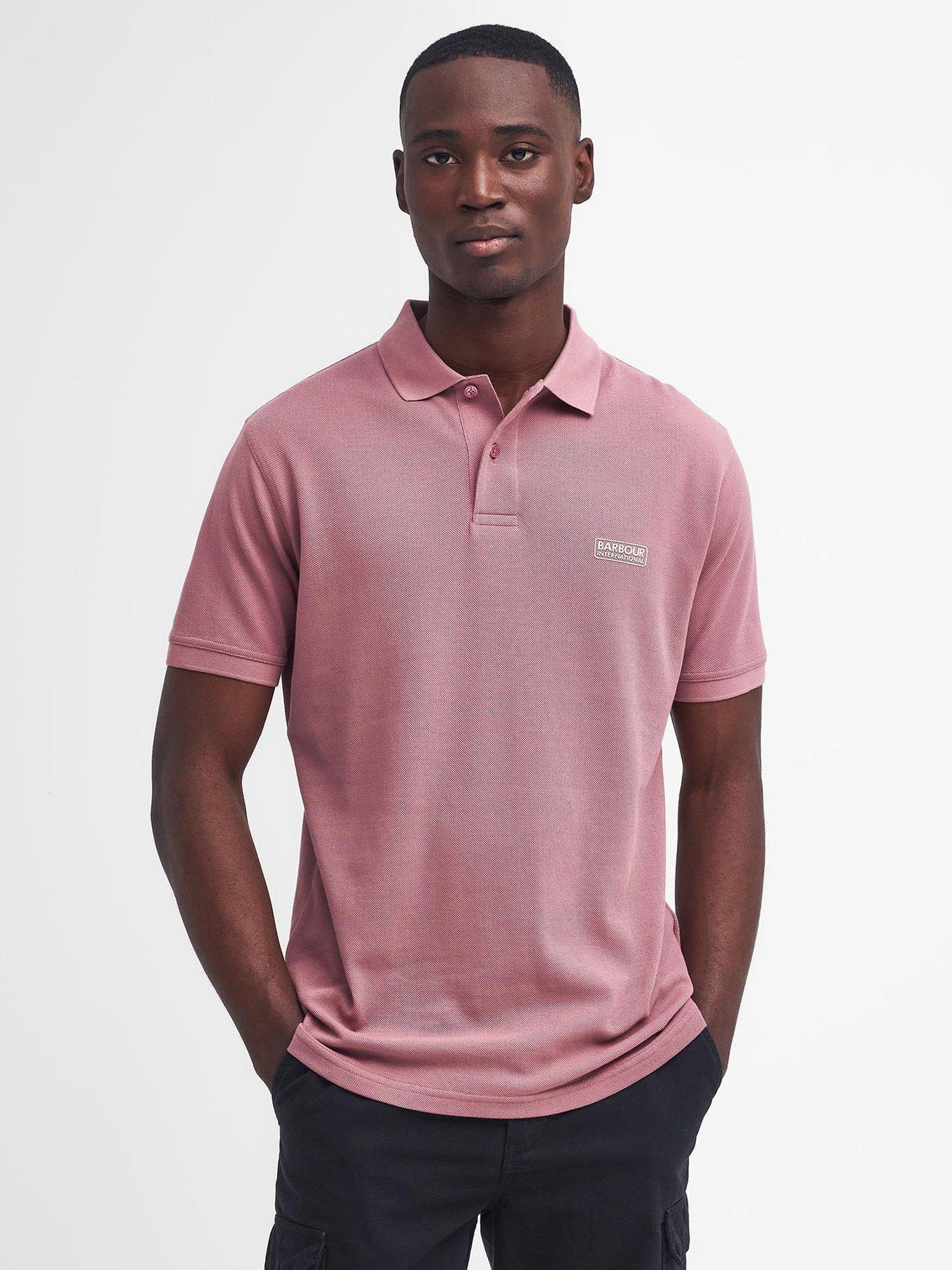 Barbour International Essential Short Sleeve Polo Shirt Pink Very